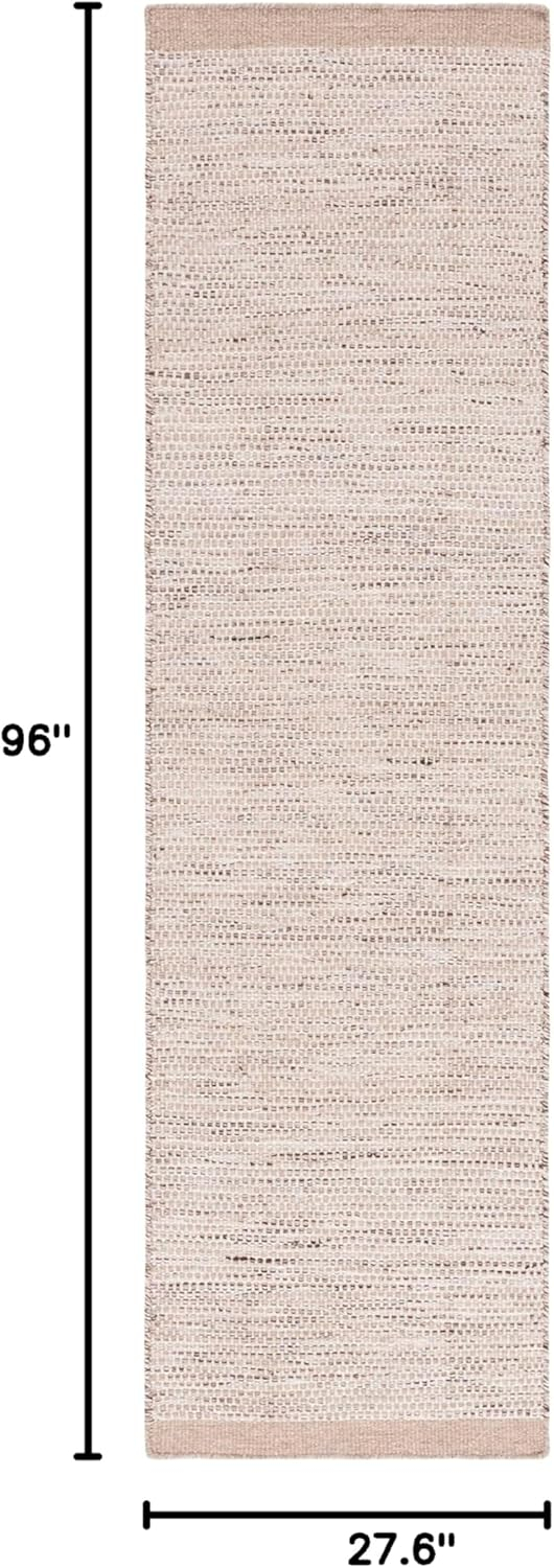 SAFAVIEH Vermont Zarif Distressed Dotted Runner Rug, Beige/Ivory, 2'3" x 8'