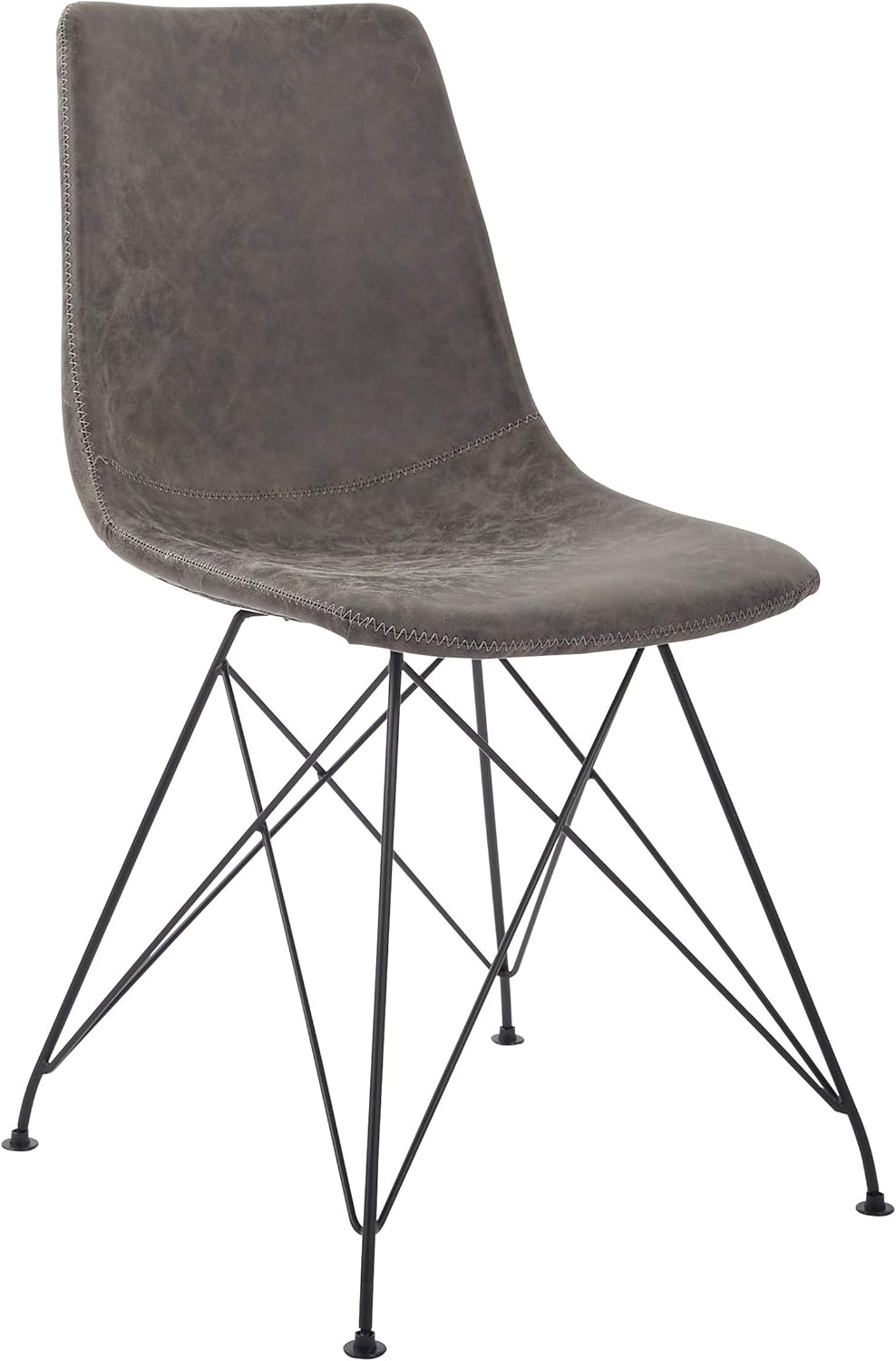 Carbon Loft  Levant Chair (Set of 2) Charcoal Leather