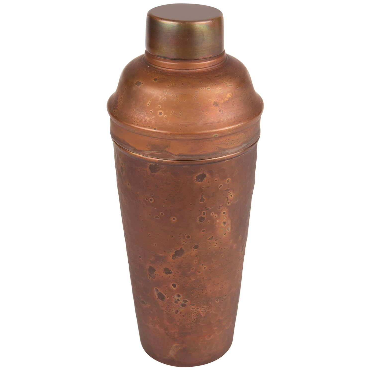Antique Copper Hammered 24oz Cocktail Shaker Set
