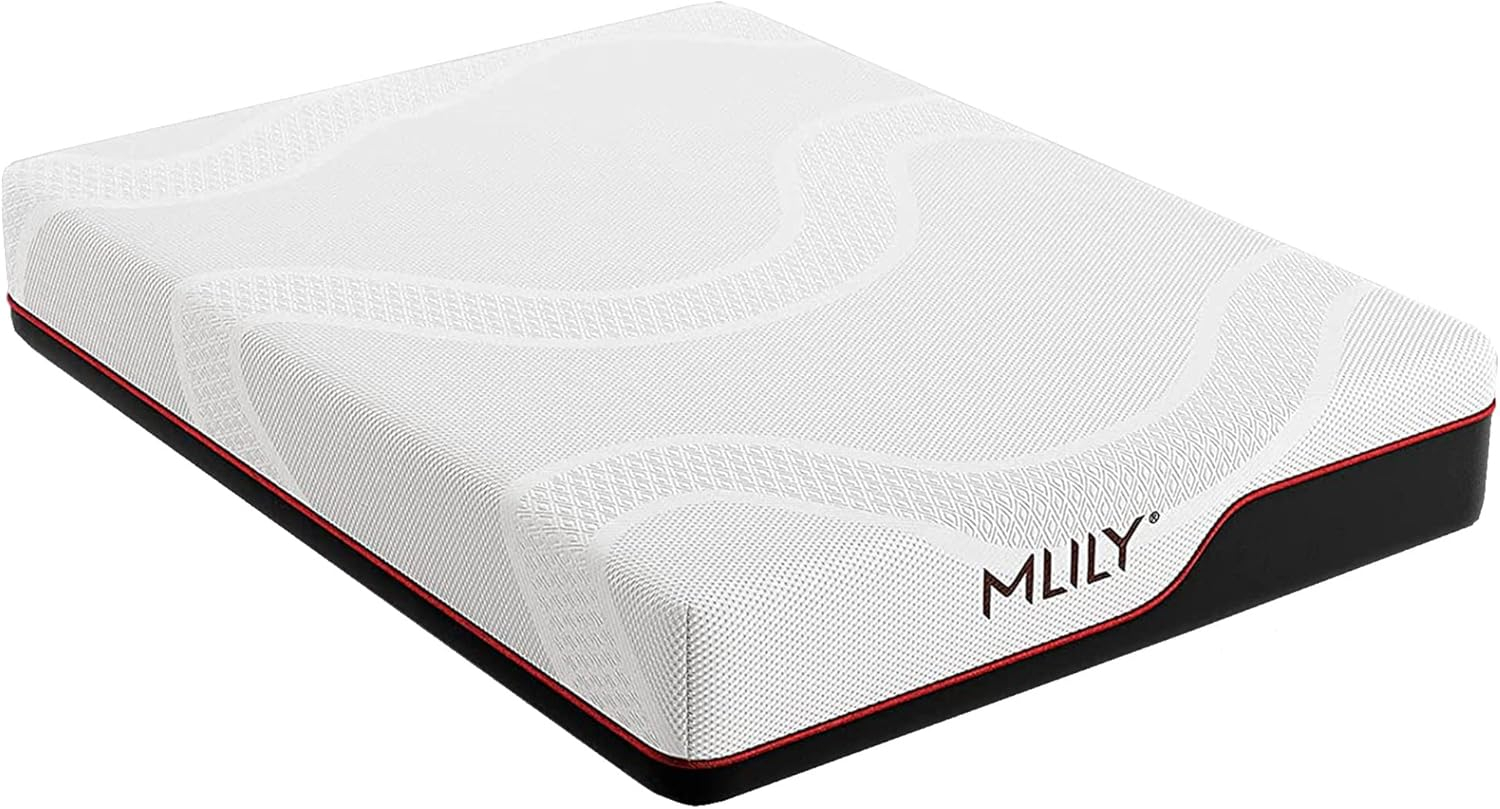 MLILY Manchester United Theatre 12 inch Memory Foam Mattress, Twin XL Size Mattress in a box,Medium Plush