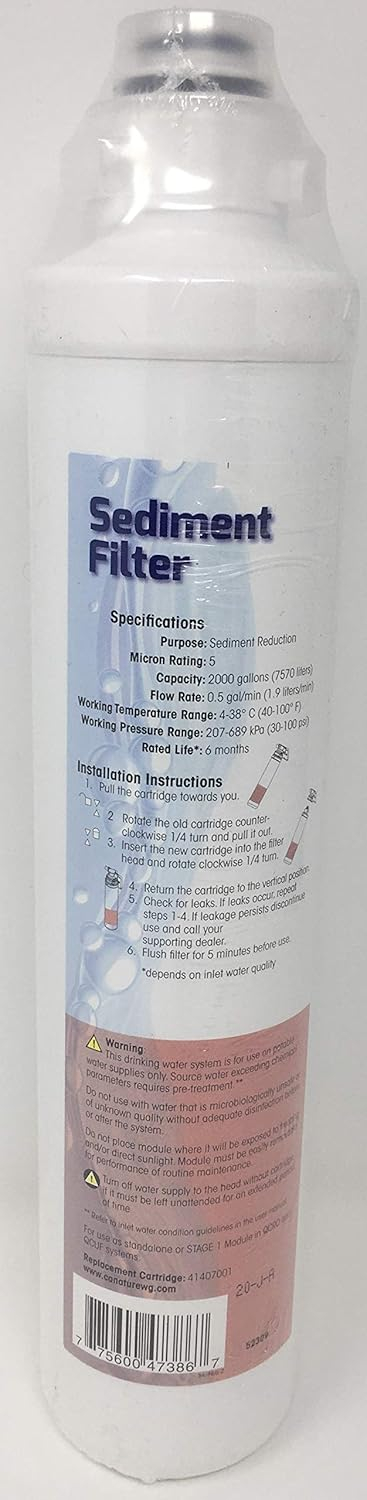 Pura 41407001 Quick Change Sediment Filter