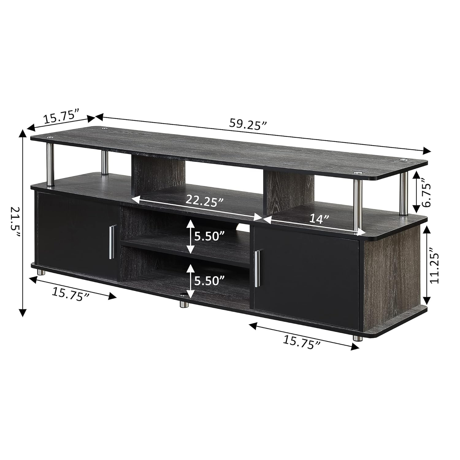 Convenience Concepts Designs2Go 60" Monterey TV Stand