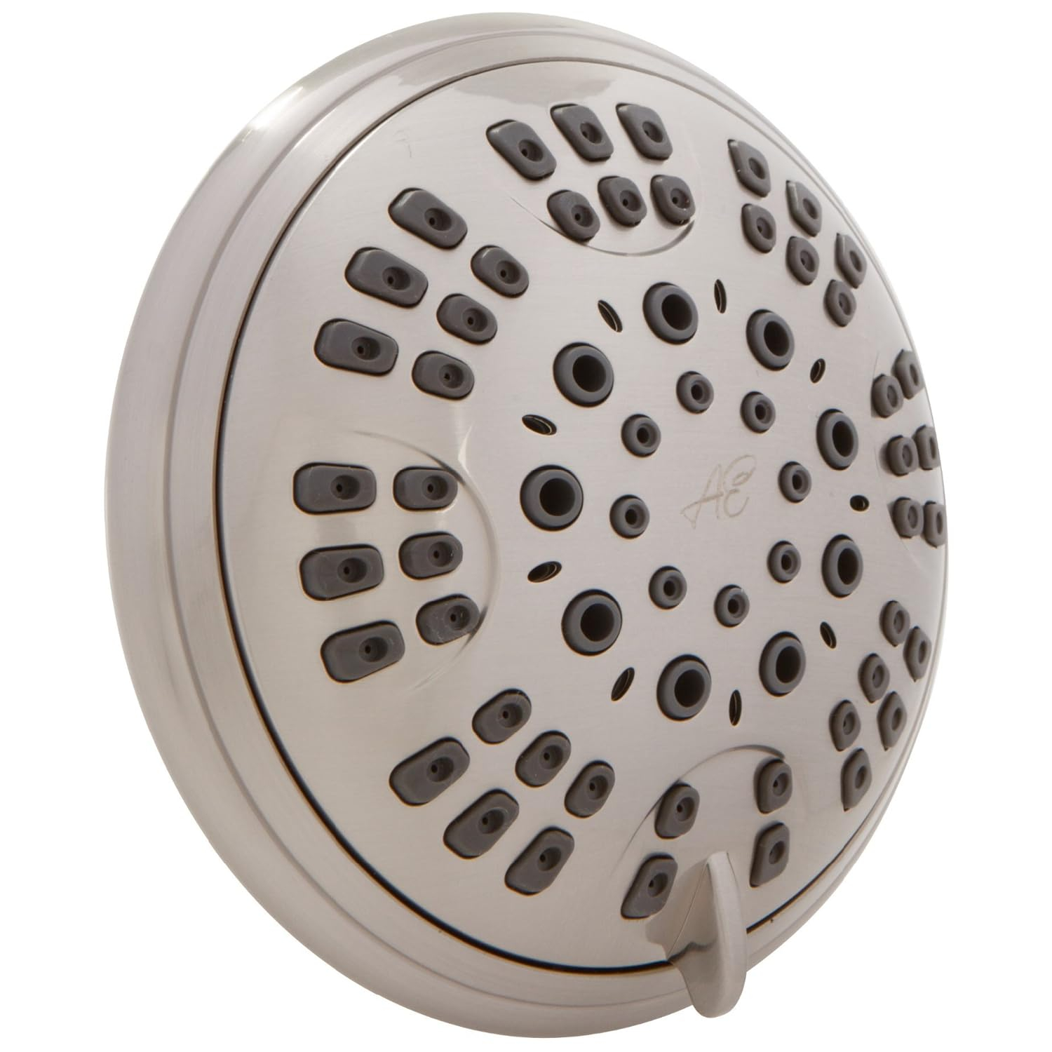 Aqua Elegante Brushed Nickel 1.8 GPM Luxury Shower Head, 6 Settings, BPA Free, Self-Cleaning Nozzles, Durable Brass Fittings