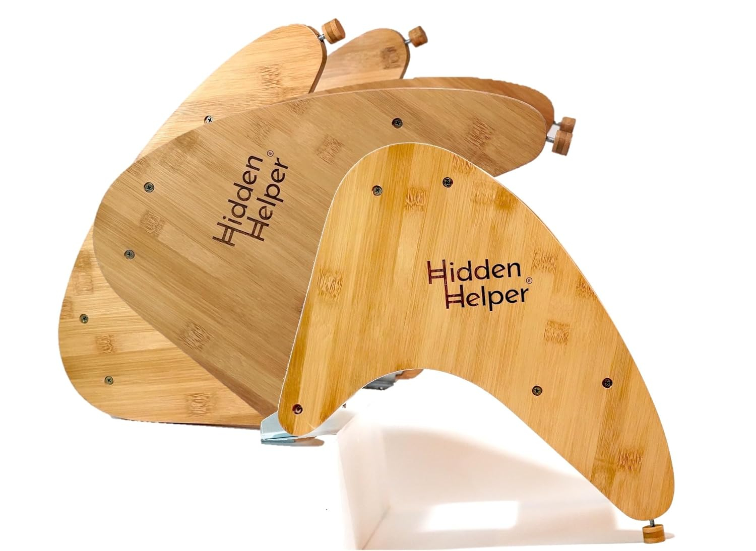 Hidden Helper Montessori Step Stool for Toddlers, Foldable Toddler Two Step Stool for Bathroom Sink & Kitchen Helper, Wooden Folding Stool for Kids Ages 2-5