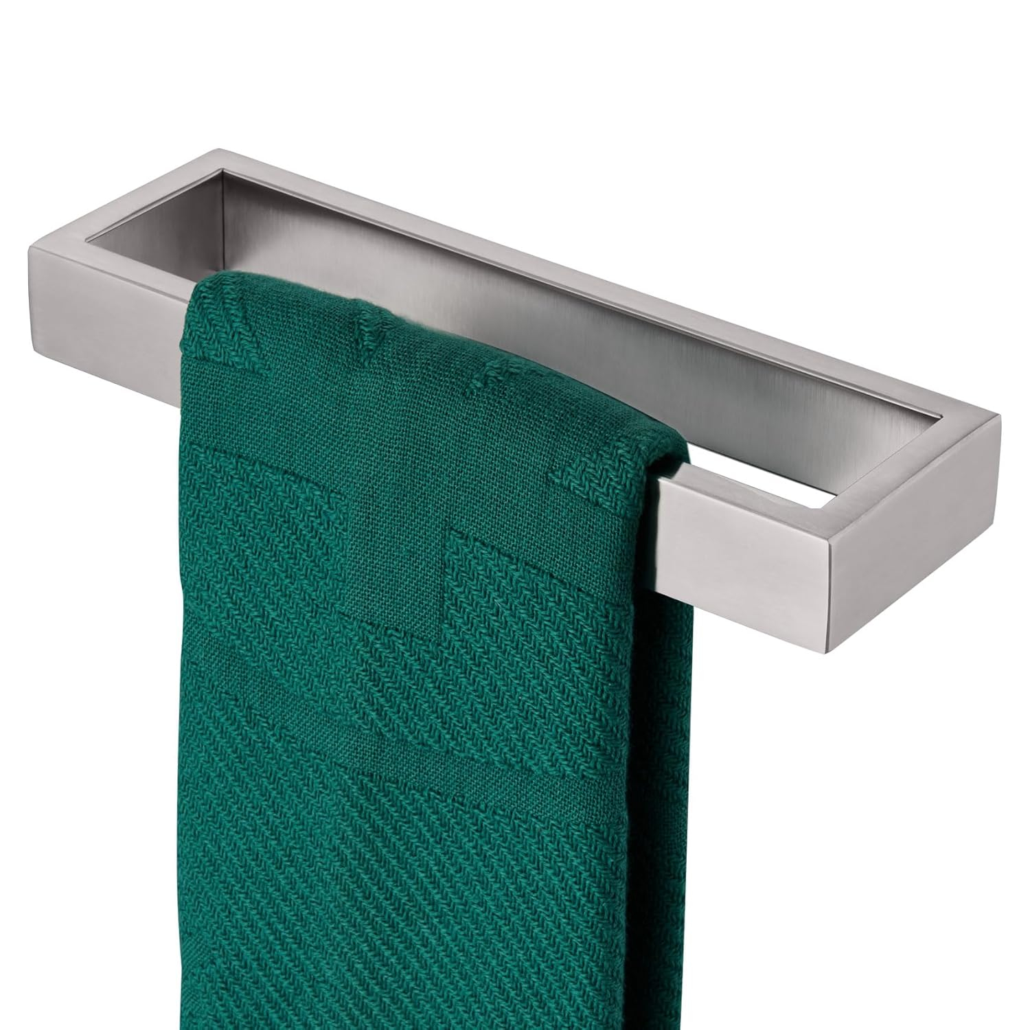 KOKOSIRI Towel Ring Brushed Nickel Hand Towel Hanger Holder 9-Inch Kitchen Rack Stainless Steel for Bathroom Hardware Wall Mount, 1 Pack B4008BR-L9