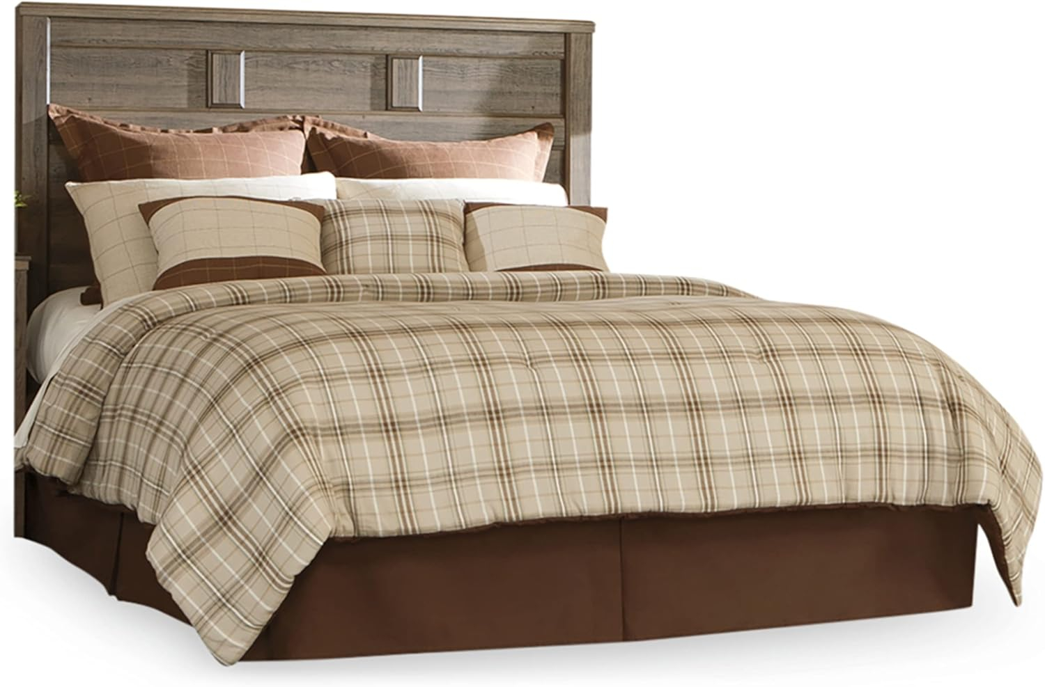 Signature Design by Ashley Casual Juararo Queen Panel Headboard  Dark Brown