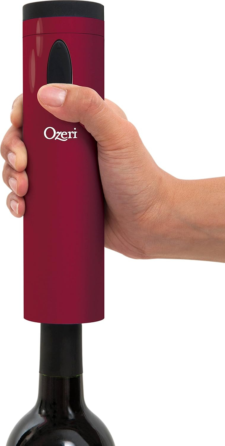 Ozeri Fascina Electric Wine Bottle Opener and Corkscrew