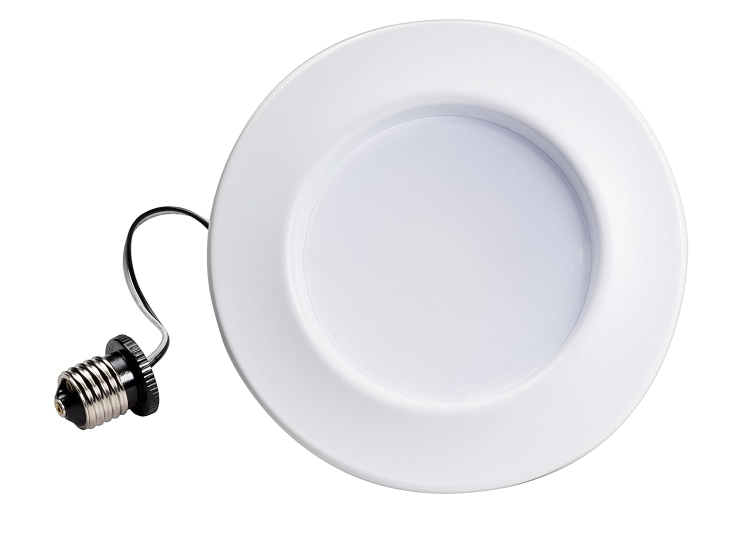 Adjustable White LED Recessed Downlight Fixture, 5-6"