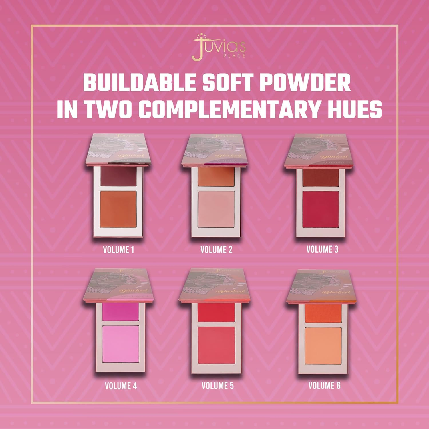 Juvia's Place Vol 4 Rosy Pink Duo Blush Set