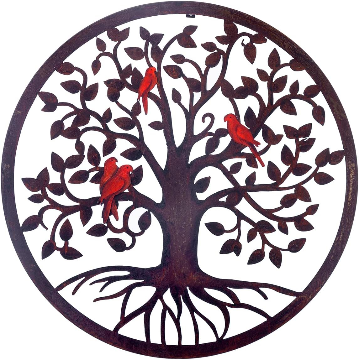 COBEKY Decor Wall Hanging For Living Room Bedroom Garden Porch Patio Office Home Decor, 18In X 18In X 0.88 In