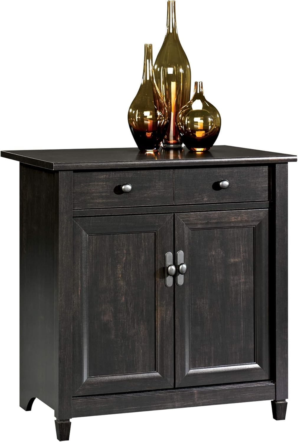 Sauder Edge Water Utility Stand, Estate Black Finish