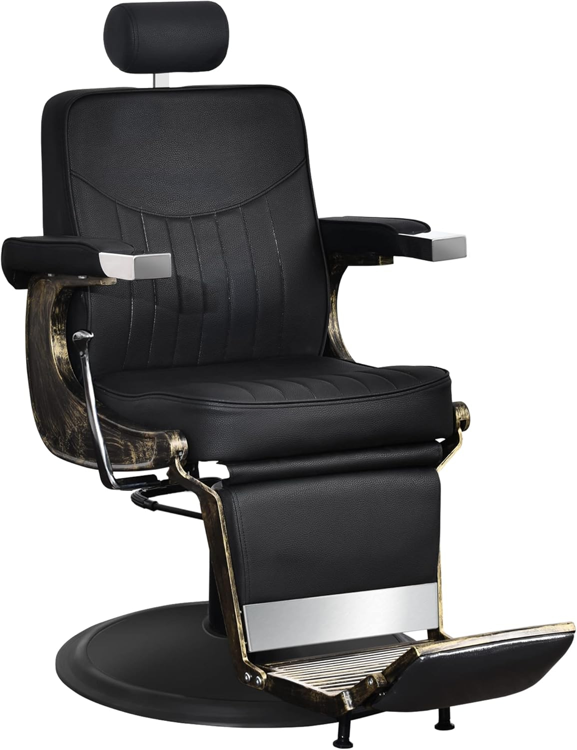 BarberPub Vintage Hydraulic Recline Beauty Salon Spa Barber Chair Black 2905