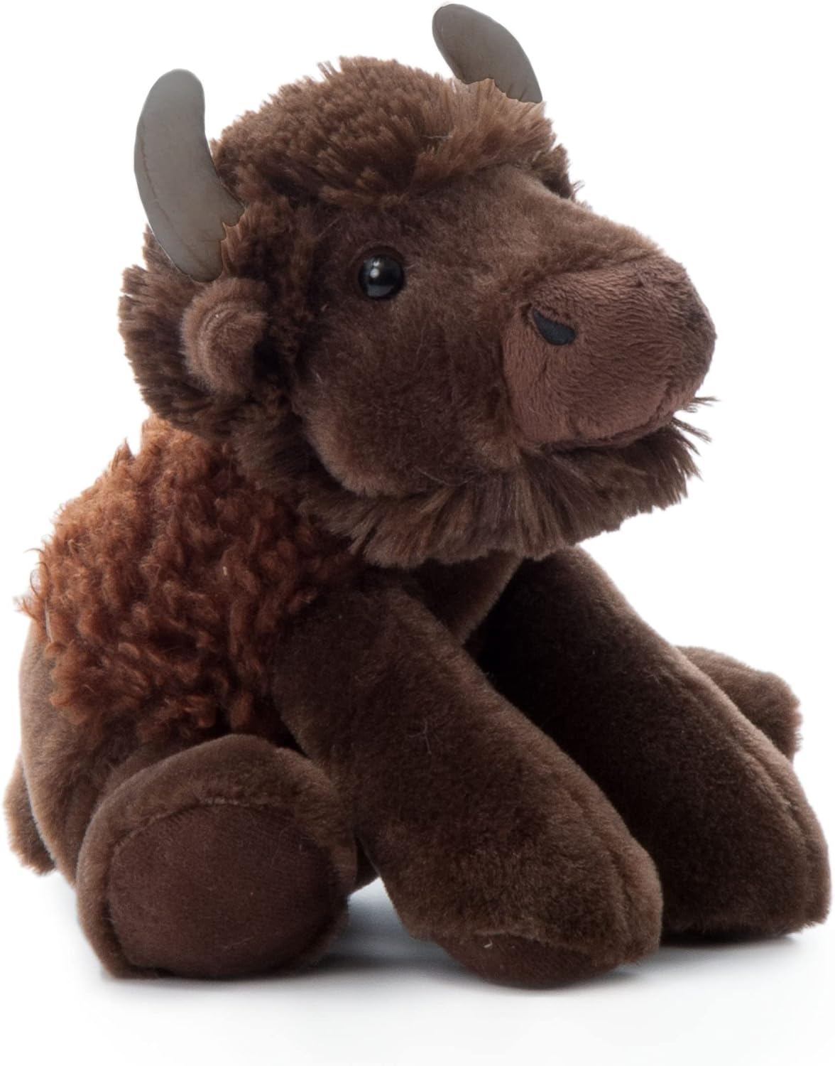 The Petting Zoo Floppy Bison Stuffed Animal Plushie, Gifts for Kids, Wild Onez Wildlife Animals, Bison Plush Toy 9 inches