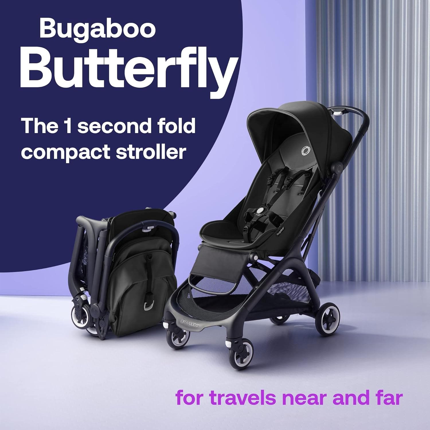 Desert Taupe Ultra-Compact Lightweight Stroller with Adjustable Canopy