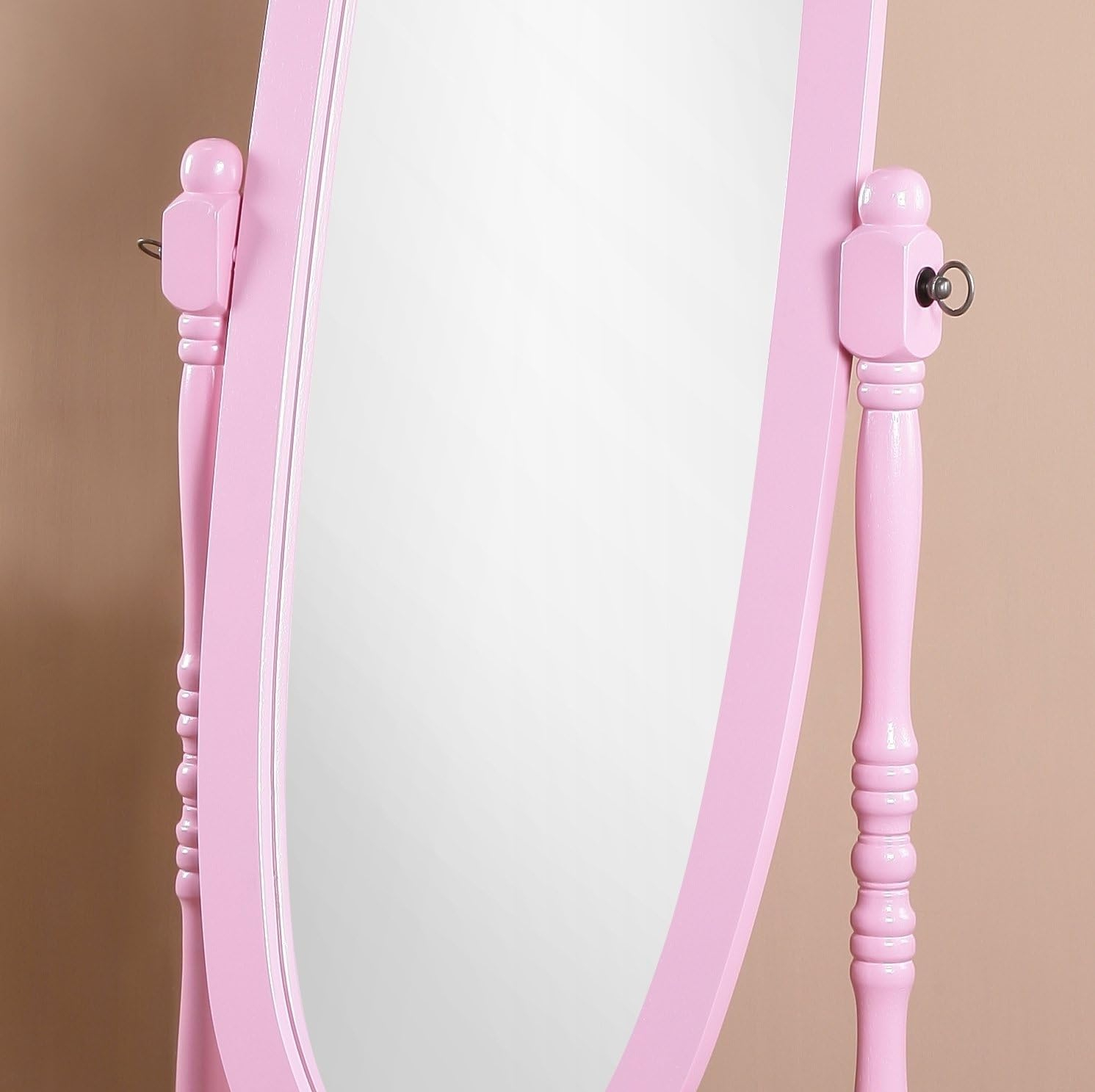 Roundhill Furniture Traditional Queen Anna Style Floor Cheval Mirror