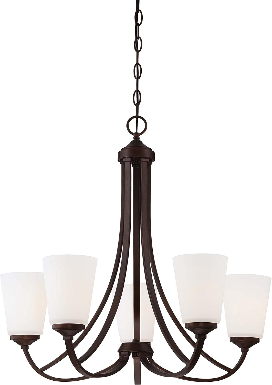 Minka Lavery 4965-284 Overland Park 5 Light Chandelier in Vintage Bronze