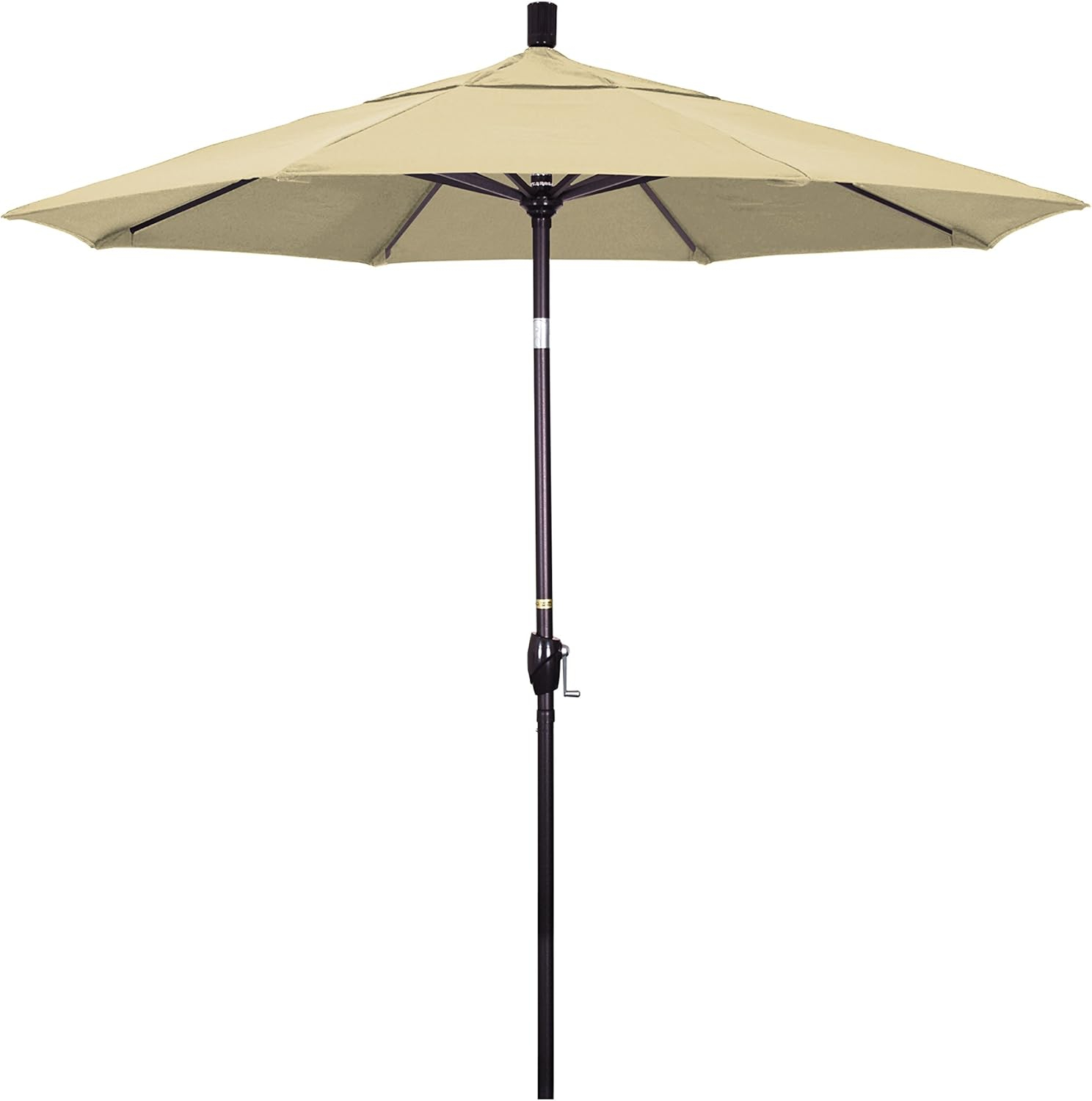7.5 ft. Bronze Aluminum Market Umbrella with Terrace Sequoia Canopy