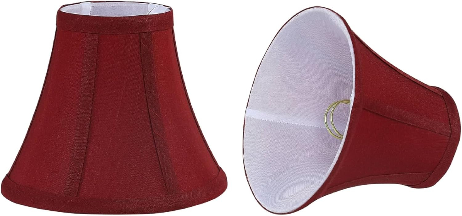 Aspen Creative Corporation 6'' Silk Bell Candelabra Shade (Set of 2)