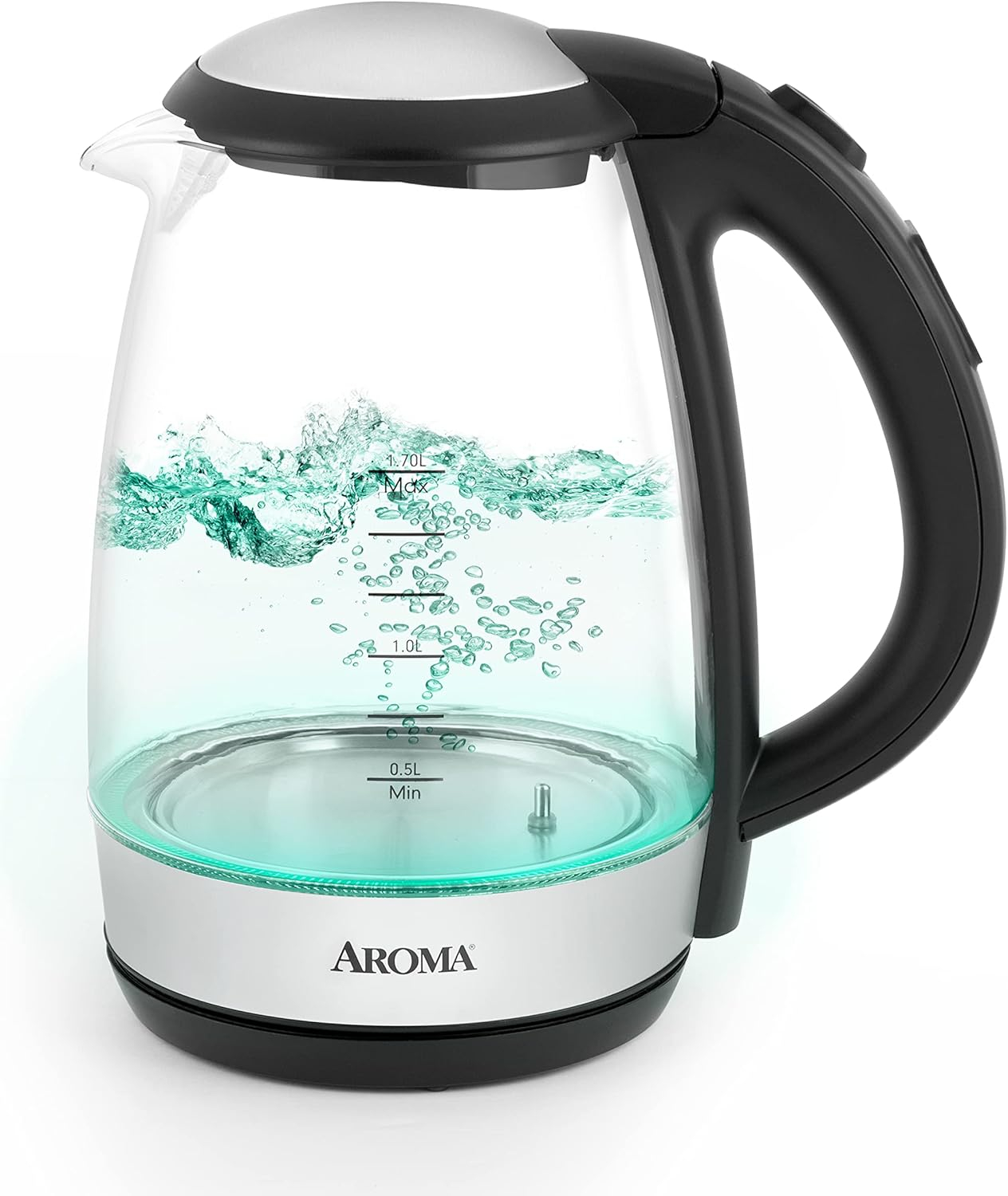 Aroma® 1.7L / 7-Cup Digital Glass Kettle (Awk-162bd)