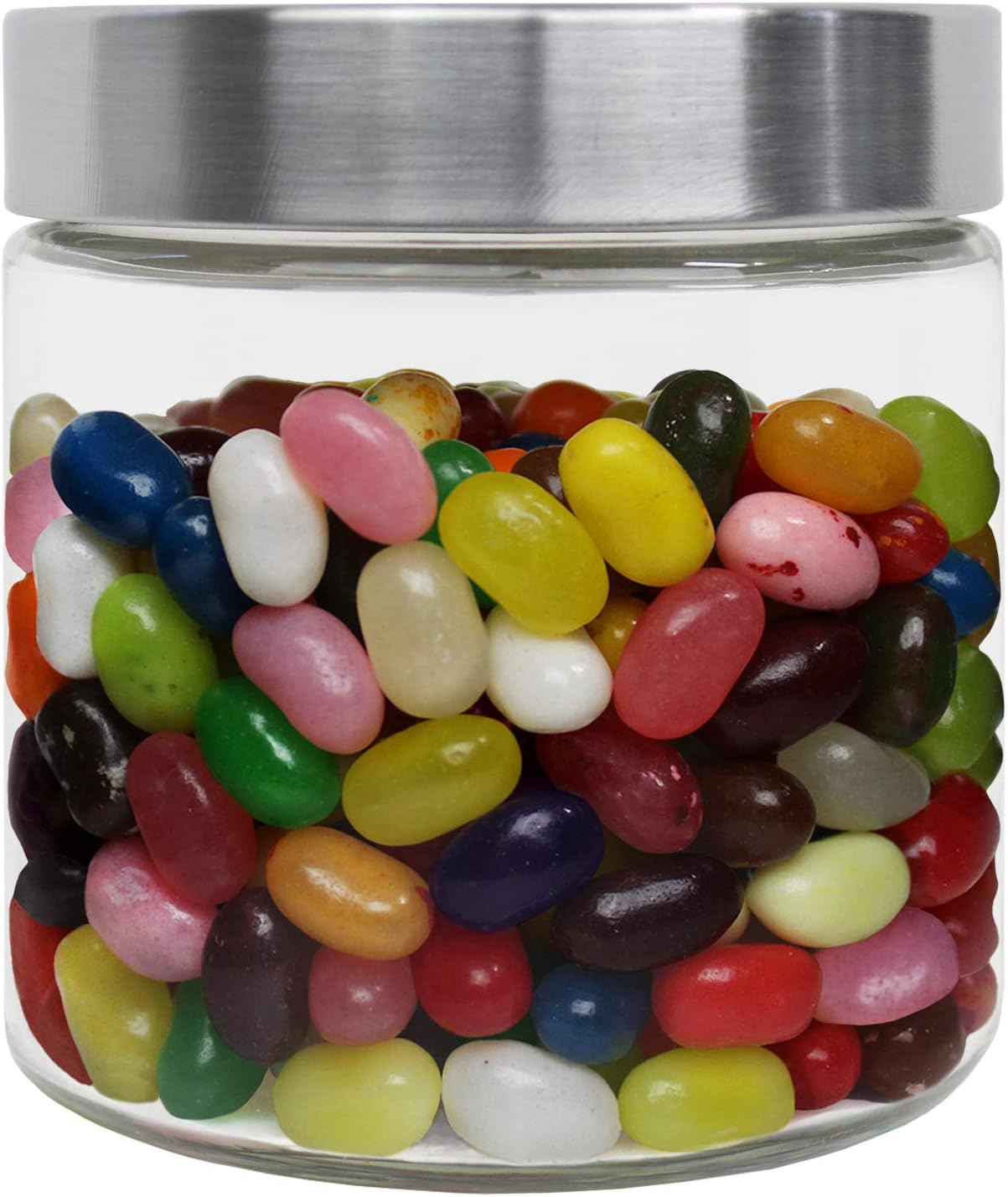 Blue Donuts Glass Jars With The Silver Screw Lid 700 ML