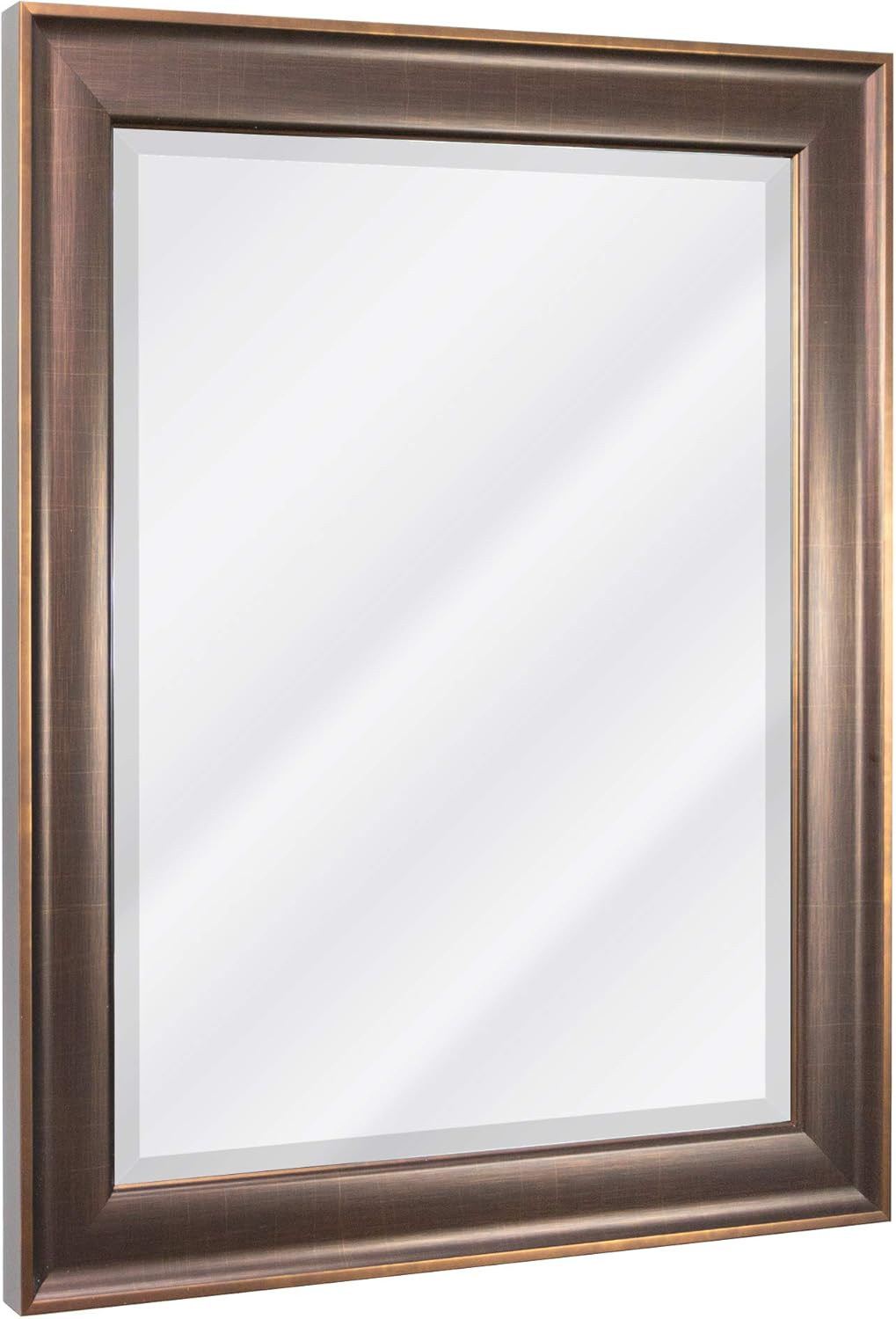 Head West Oil rubbed Bronze Framed Beveled Accent Wall Vanity Mirror - 28 x 34