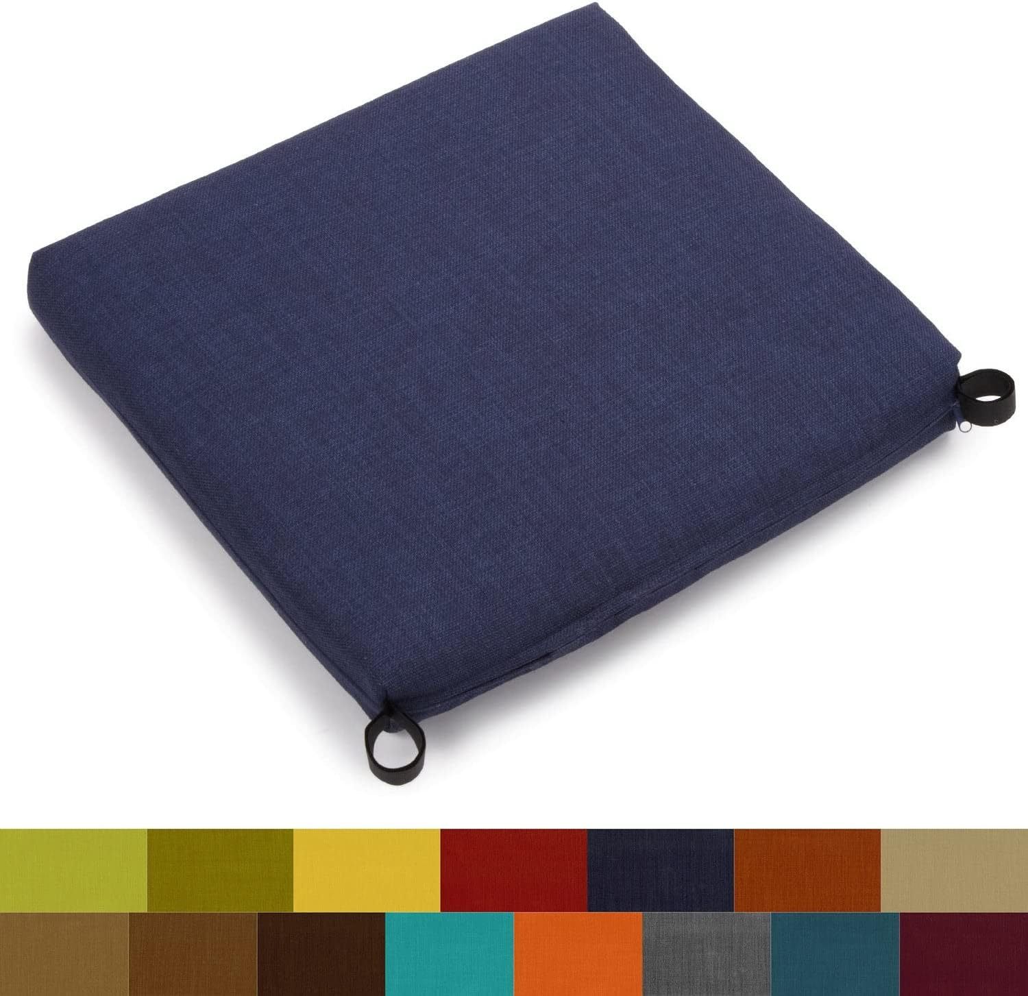 Tangerine Dream 20" x 19" Outdoor Spun Polyester Chair Cushion