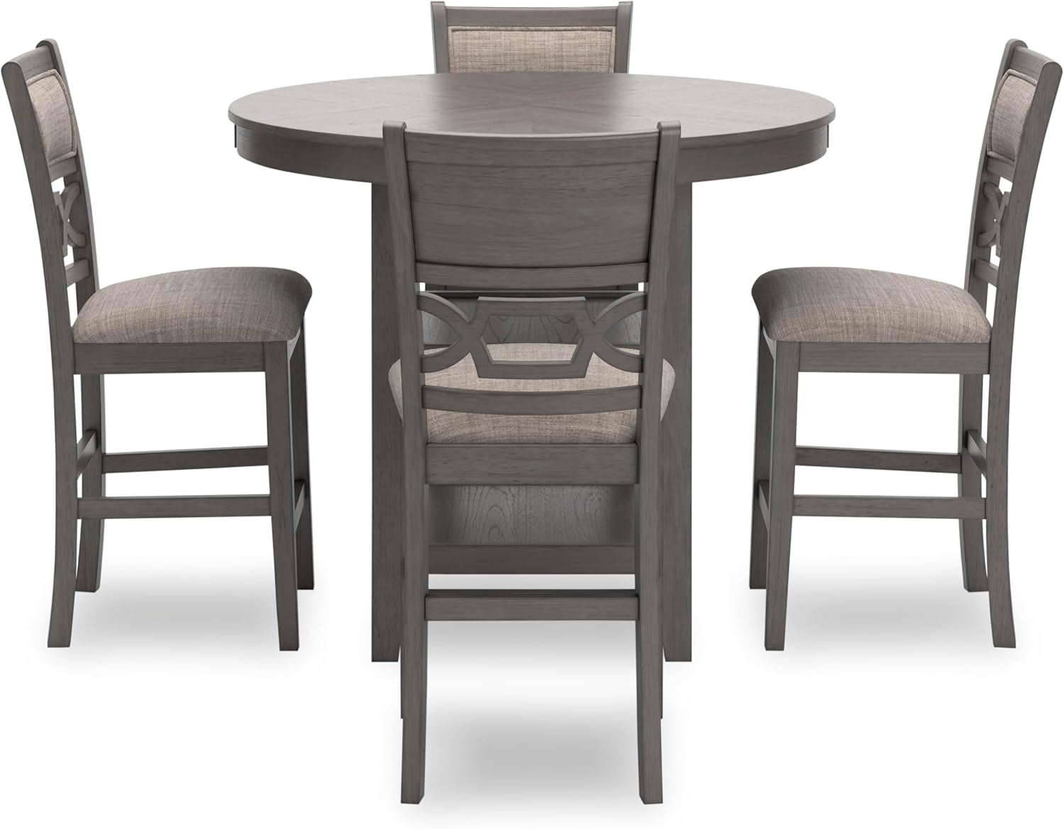 Ashley Furniture Wrenning Gray Counter Height Dining Table Set - Set of 5