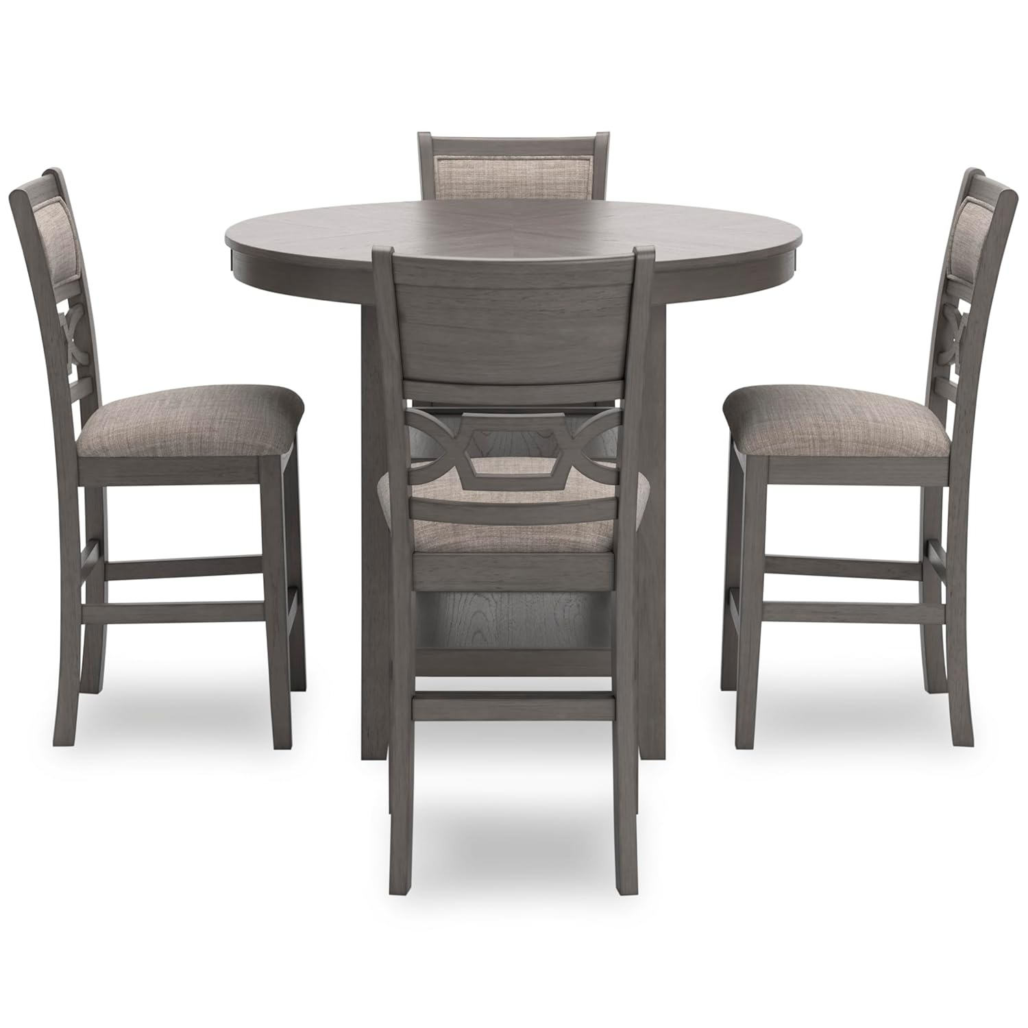 Ashley Furniture Wrenning Gray Counter Height Dining Table Set - Set of 5