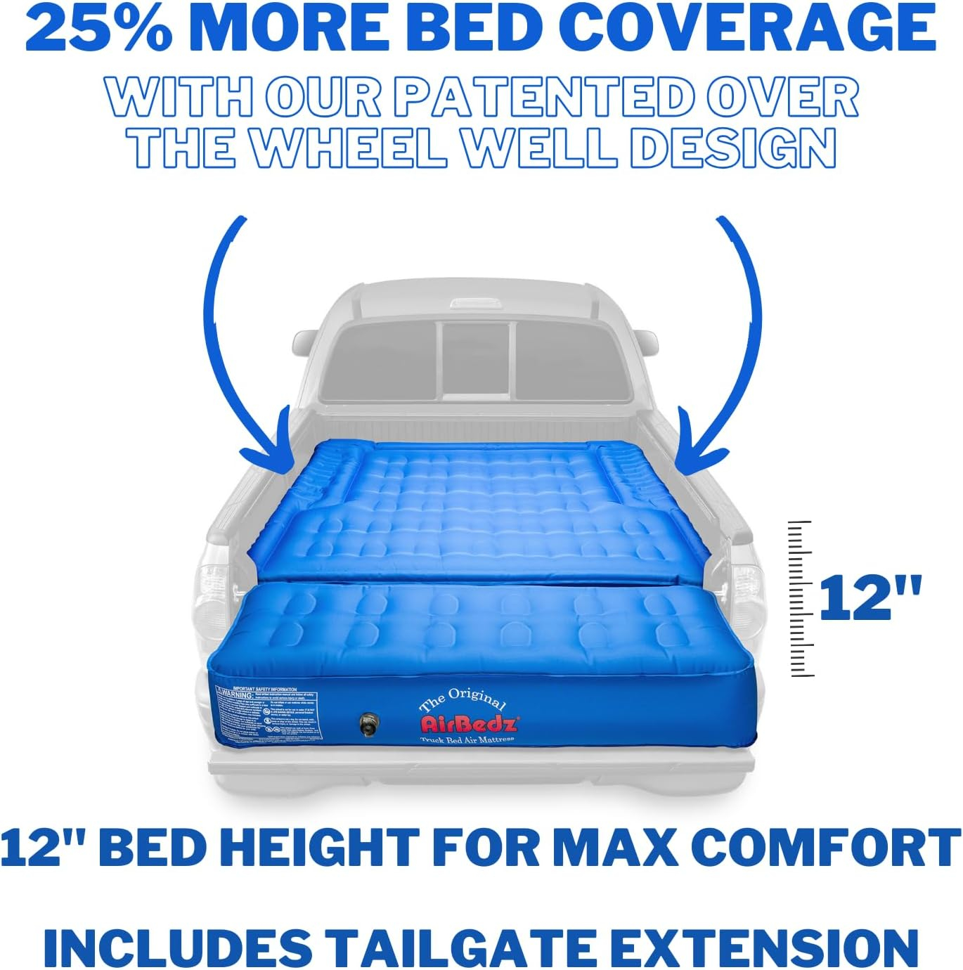 Airbedz PPI-104 Full Size 5.5 Bed With Built-In Rechargeable Battery Air Pump