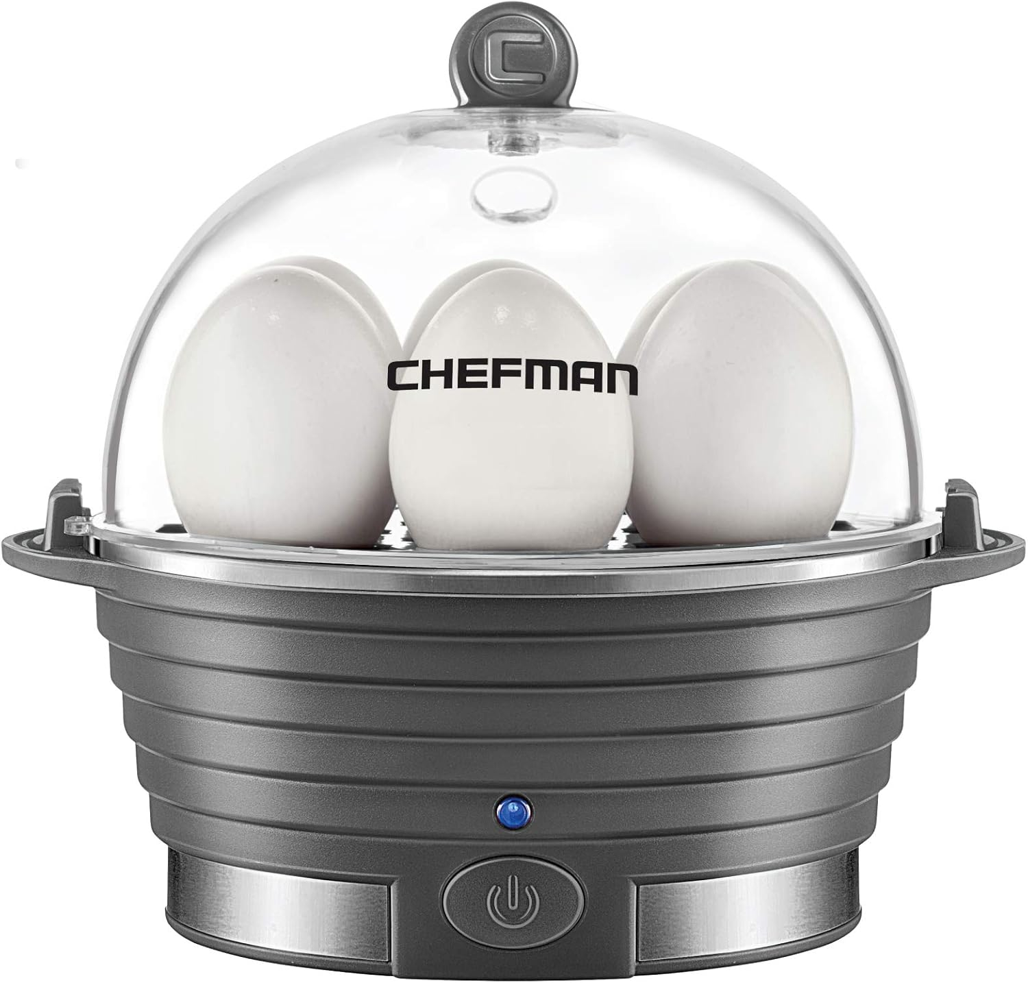 Chefman Electric Egg Cocedor/caldera, Egg-Maker Rápido, Grey
