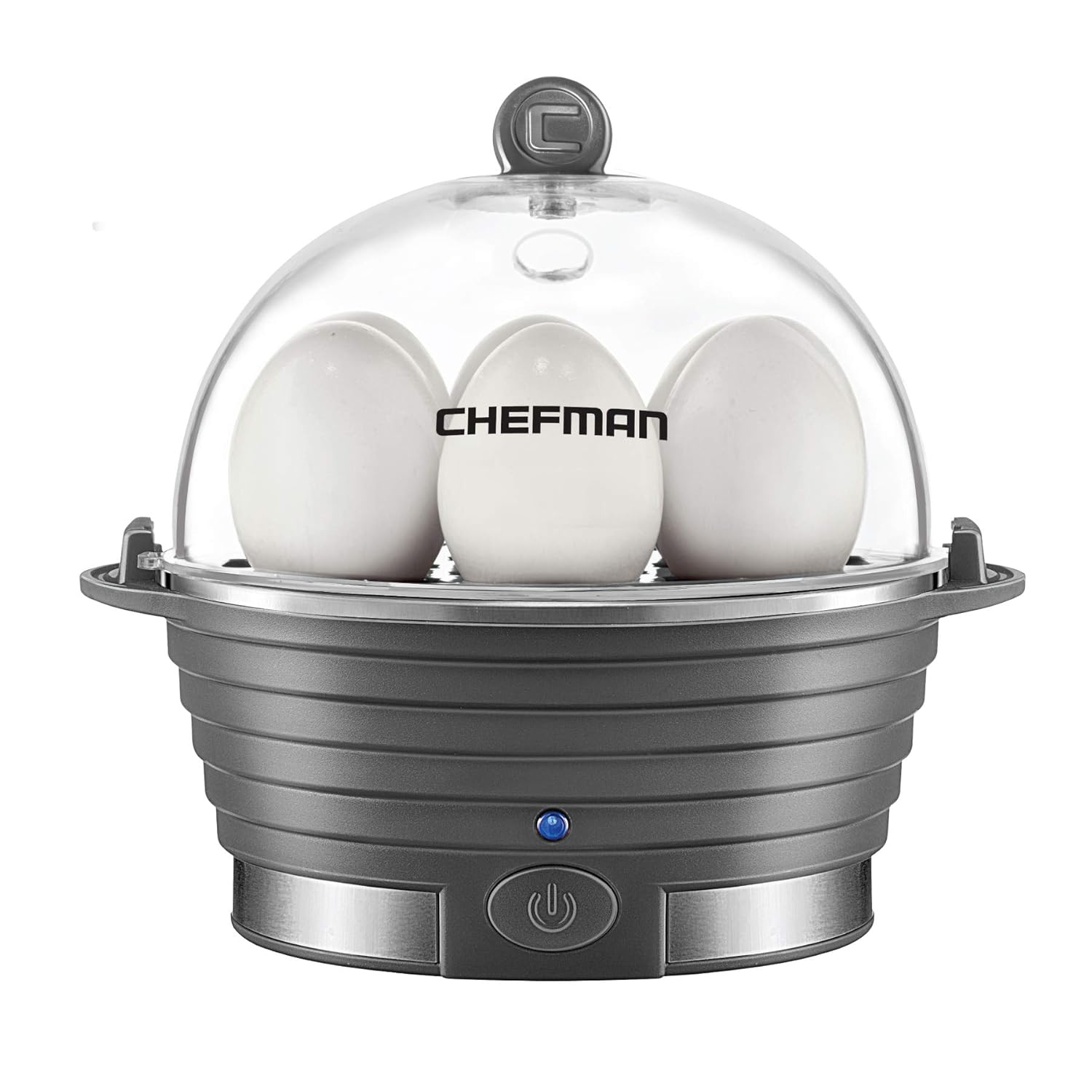 Chefman Electric Egg Cocedor/caldera, Egg-Maker Rápido, Grey