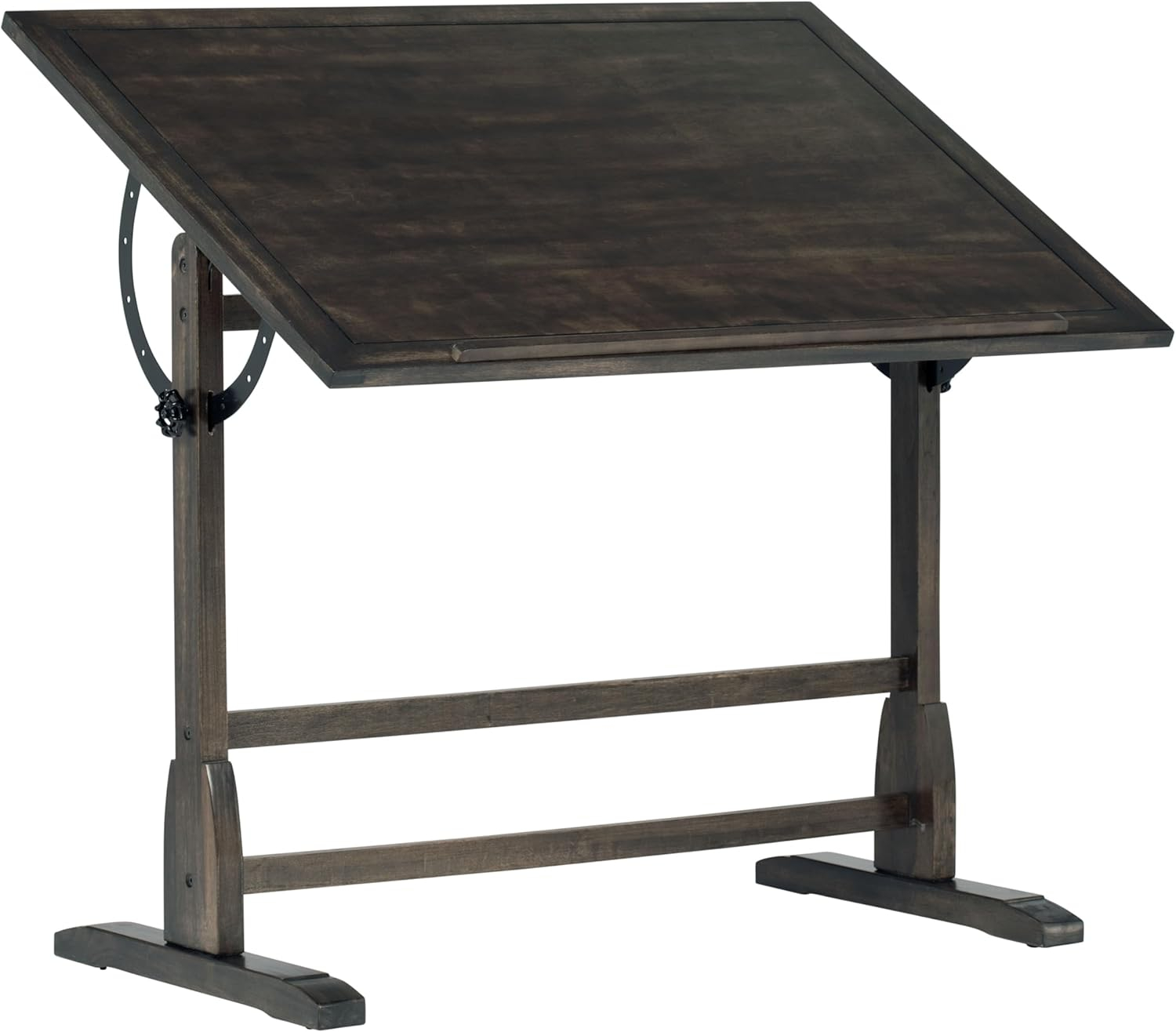 Vintage Solid Wood Drawing/Drafting Table with 42" x 30" Adjustable Tilting Top