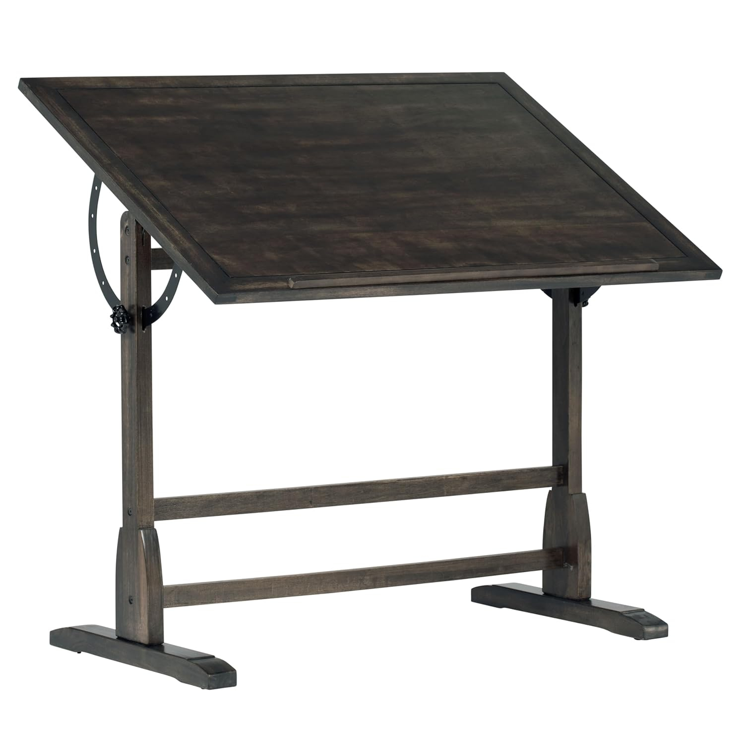 Vintage Solid Wood Drawing/Drafting Table with 42" x 30" Adjustable Tilting Top