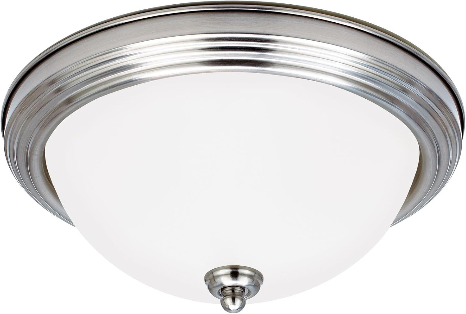 Generation Lighting 77065EN3-962 Geary Three - Light Ceiling Flush Mount Ceiling Fixture, Brushed Nickel