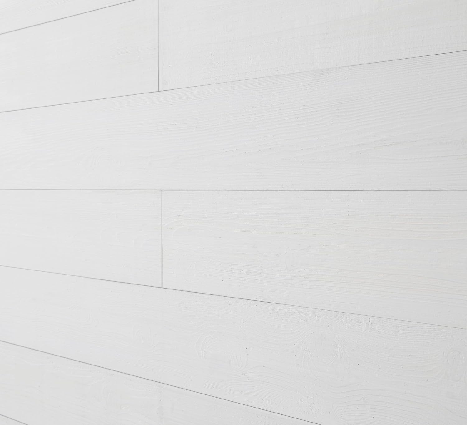 Premium White Peel and Stick Real Wood Wall Panels