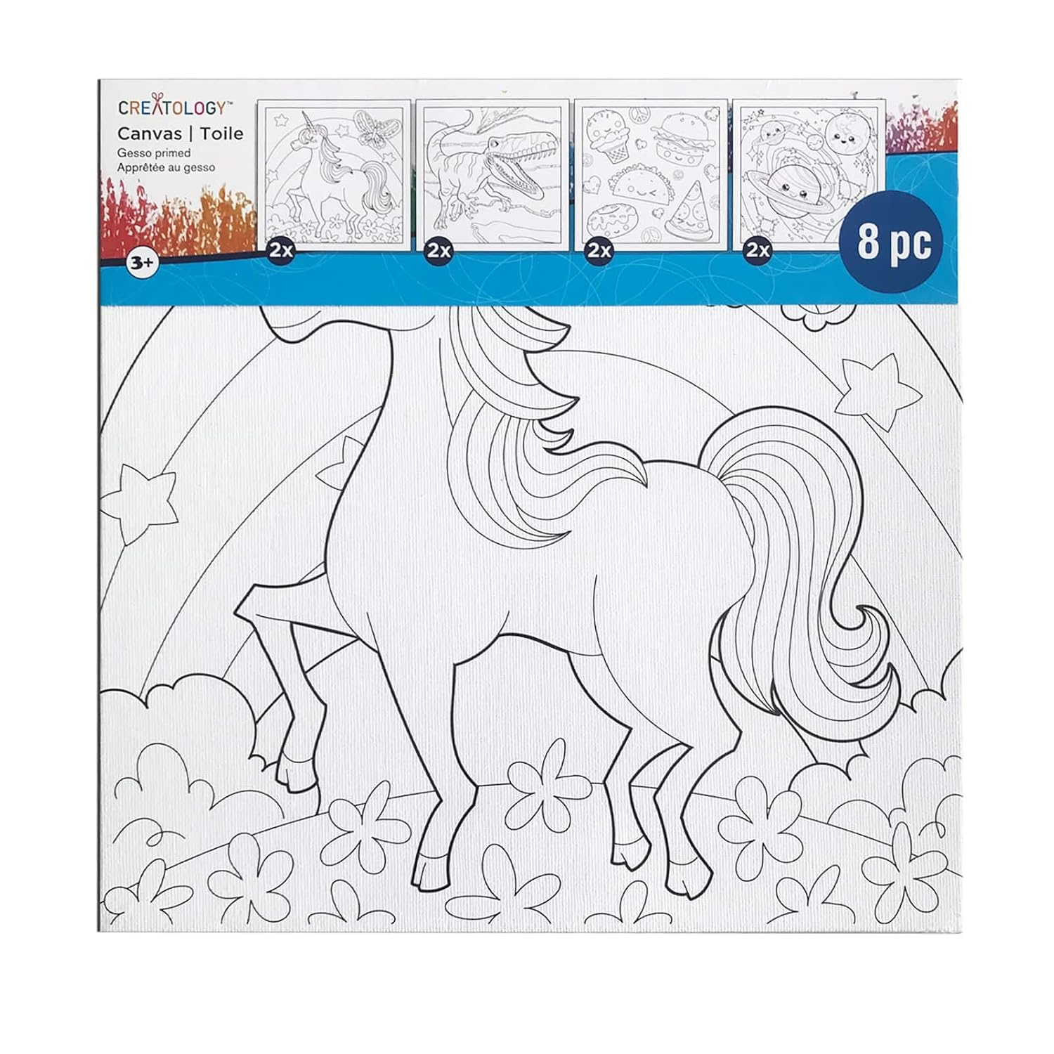 Pre-Printed Canvas Panels By Creatology™ - 8 Pack