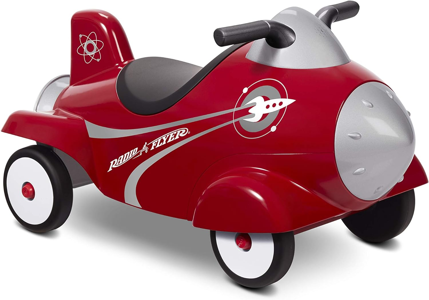 Radio Flyer Retro Rocket Ride-On with Lights, Sounds and Under-Seat Storage, for 1 - 3 years, 1 Unit