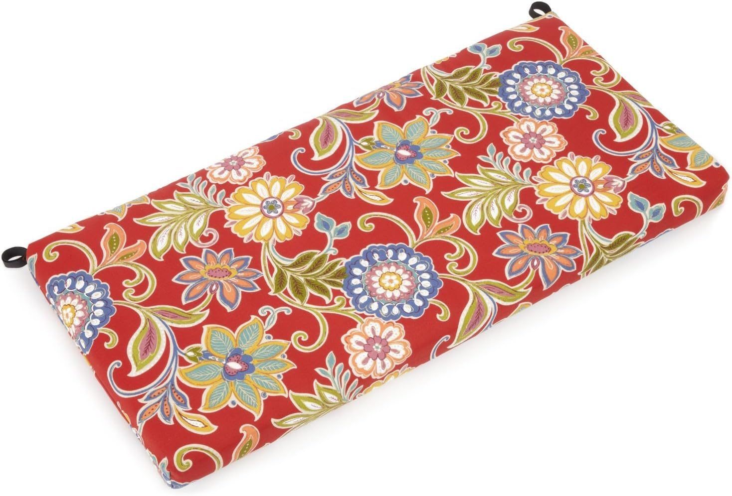 Blazing Needles Outdoor Spun Polyester Loveseat Cushion-Size:40",Style:Alenia Pompeii