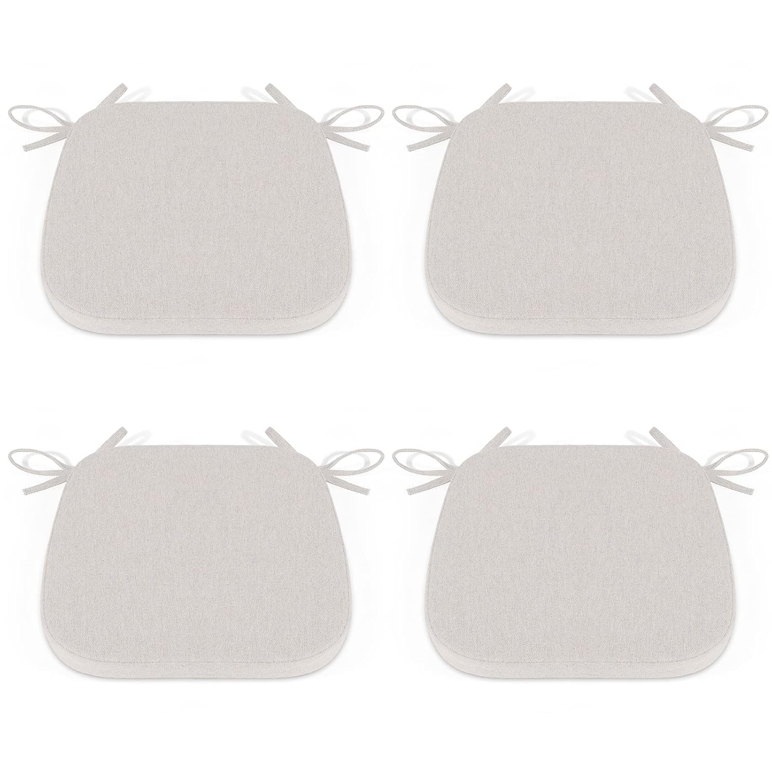 Chair Cushions for Dining Chairs Set of 4 - Off White