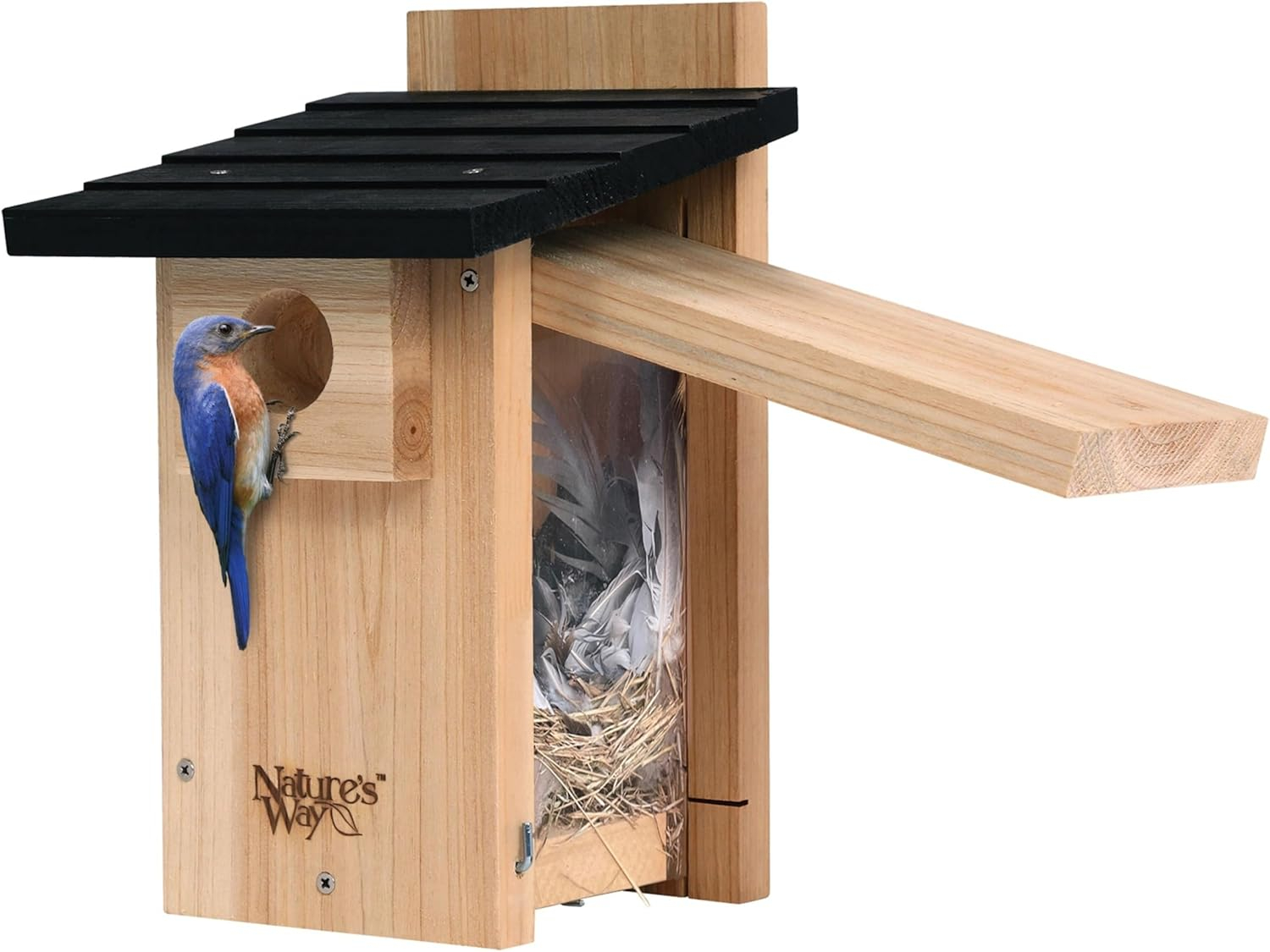 Nature's Way Cedar Bluebird Viewing House, Brown