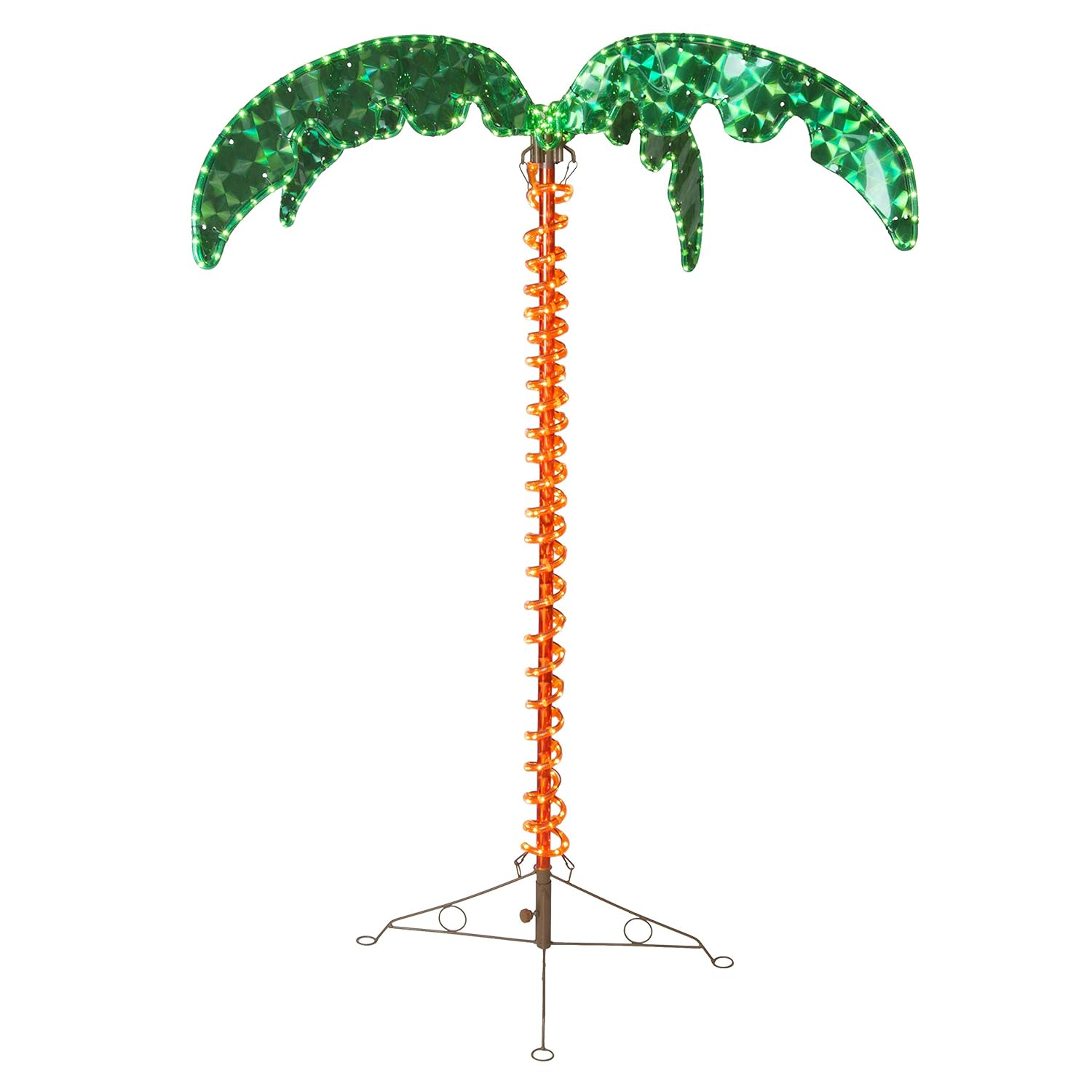 Wintergreen Lighting Holographic Lighted Palm Tree 4.5ft Artificial Trees