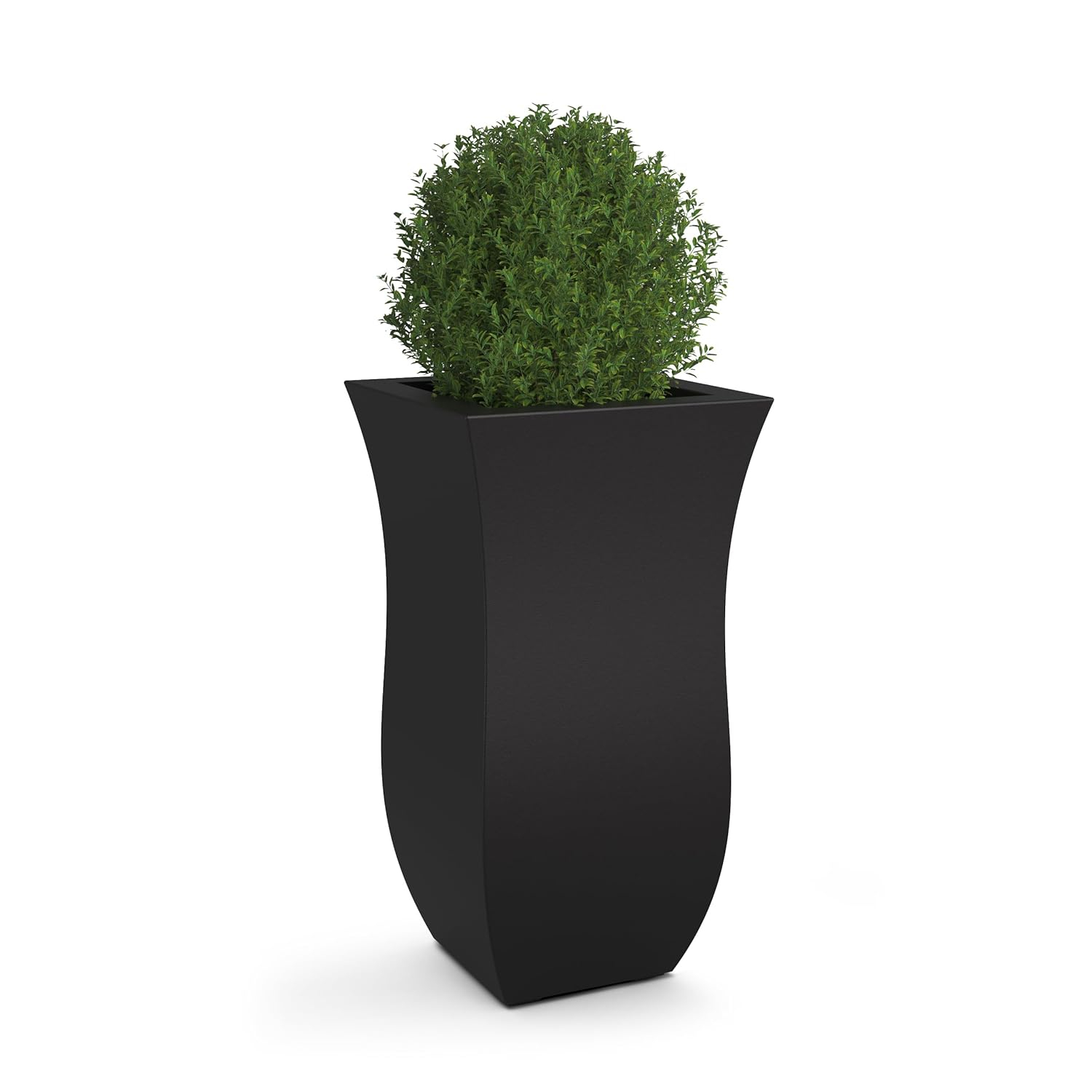 30 in. Valencia Tall Planter, Black