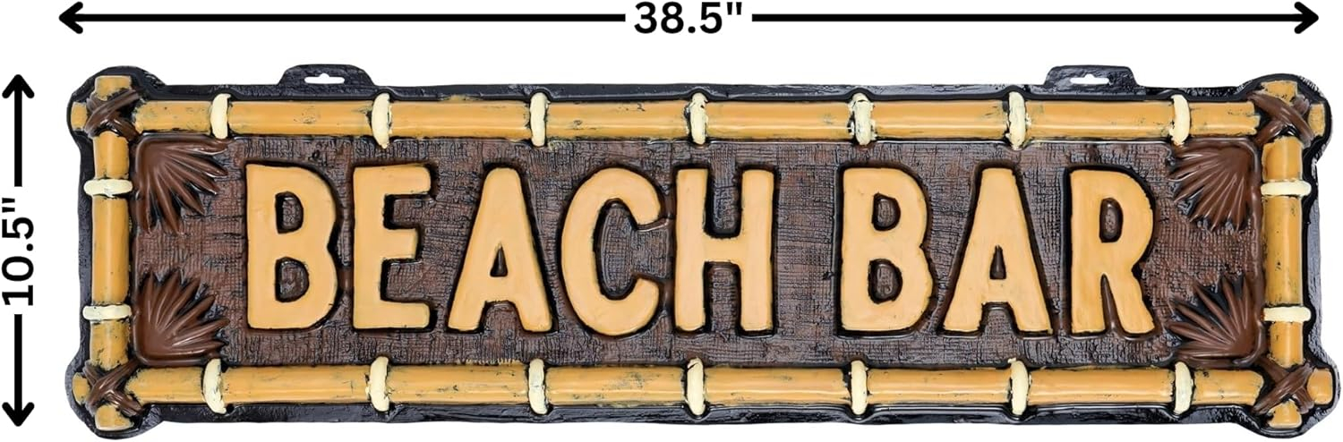 Summer Beach Bar Vac Form Plastic Sign