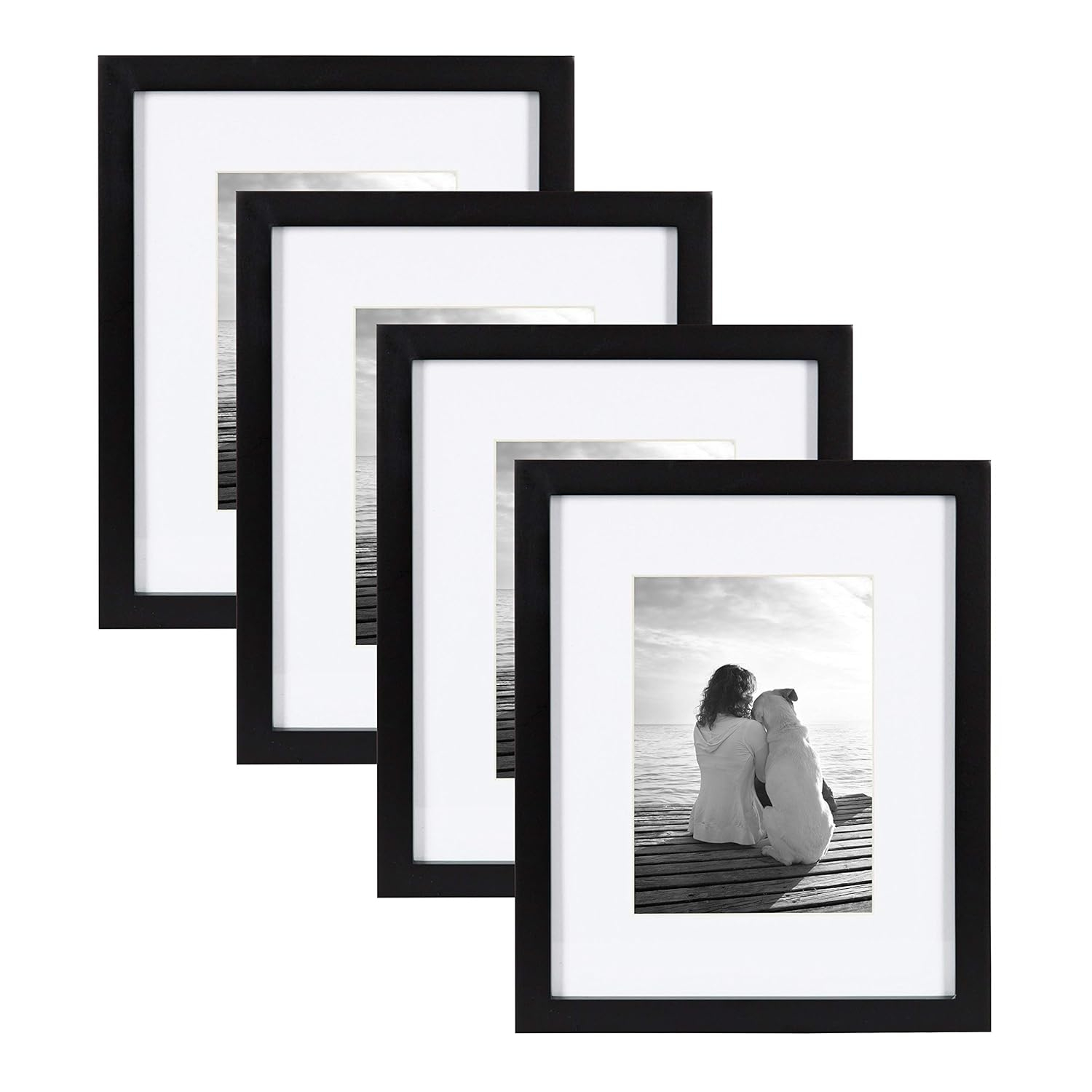 DesignOvation 8 x 10 Satin Picture Frame 4 Count