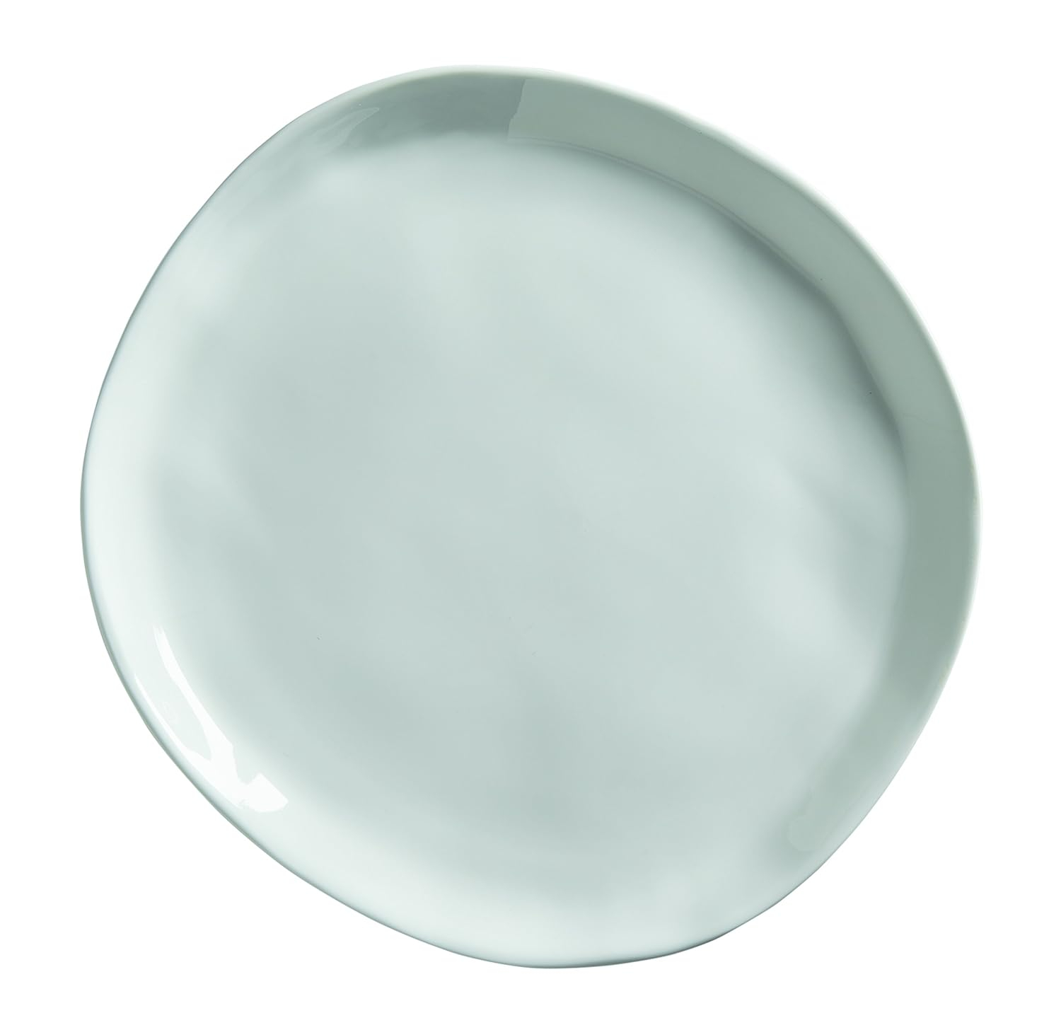 White Melamine Round Coupe Plate, 11-Inch