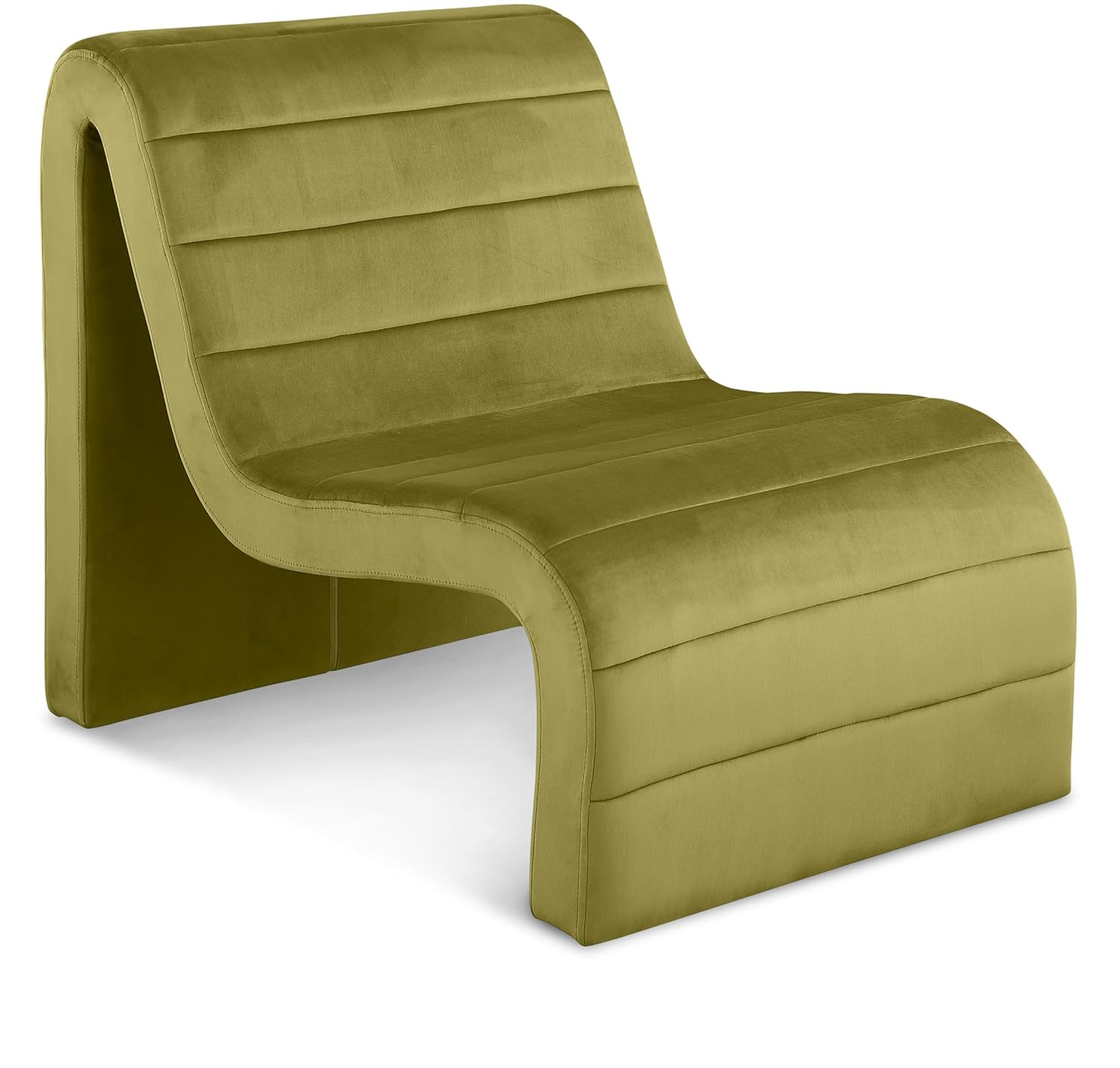 Meridian Furniture Ivy Olive Velvet Accent Chair