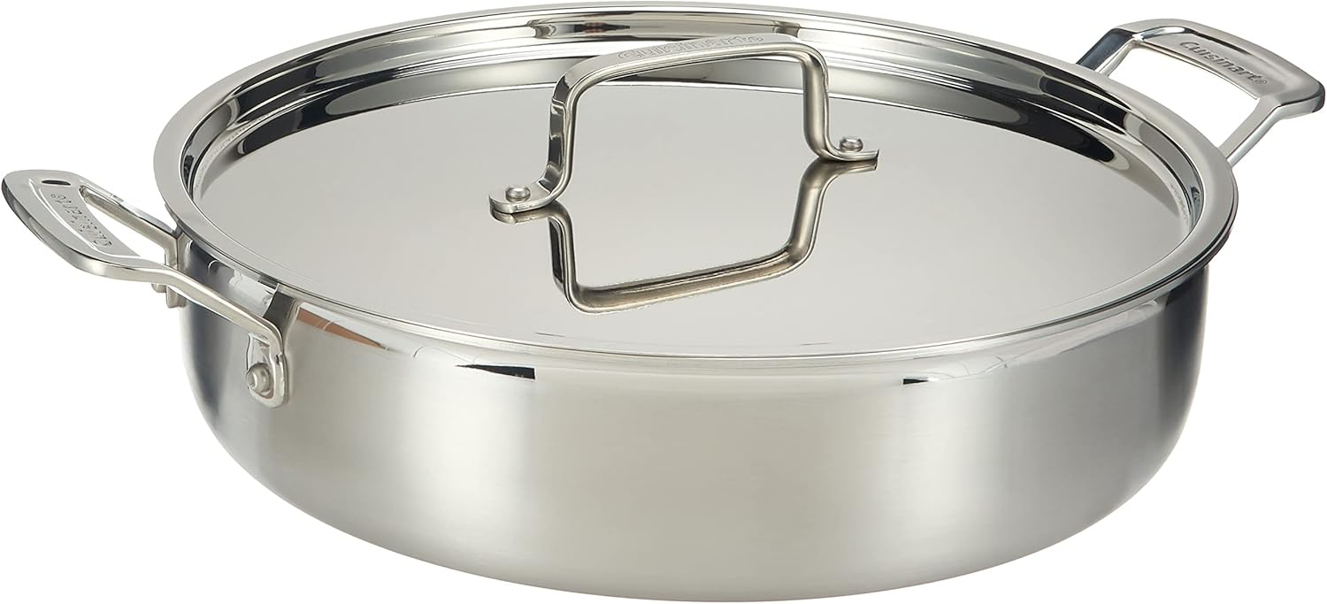 Cuisinart Multiclad Pro Tri-Ply Stainless Steel 5.5 Qt. Casserole W/Cover