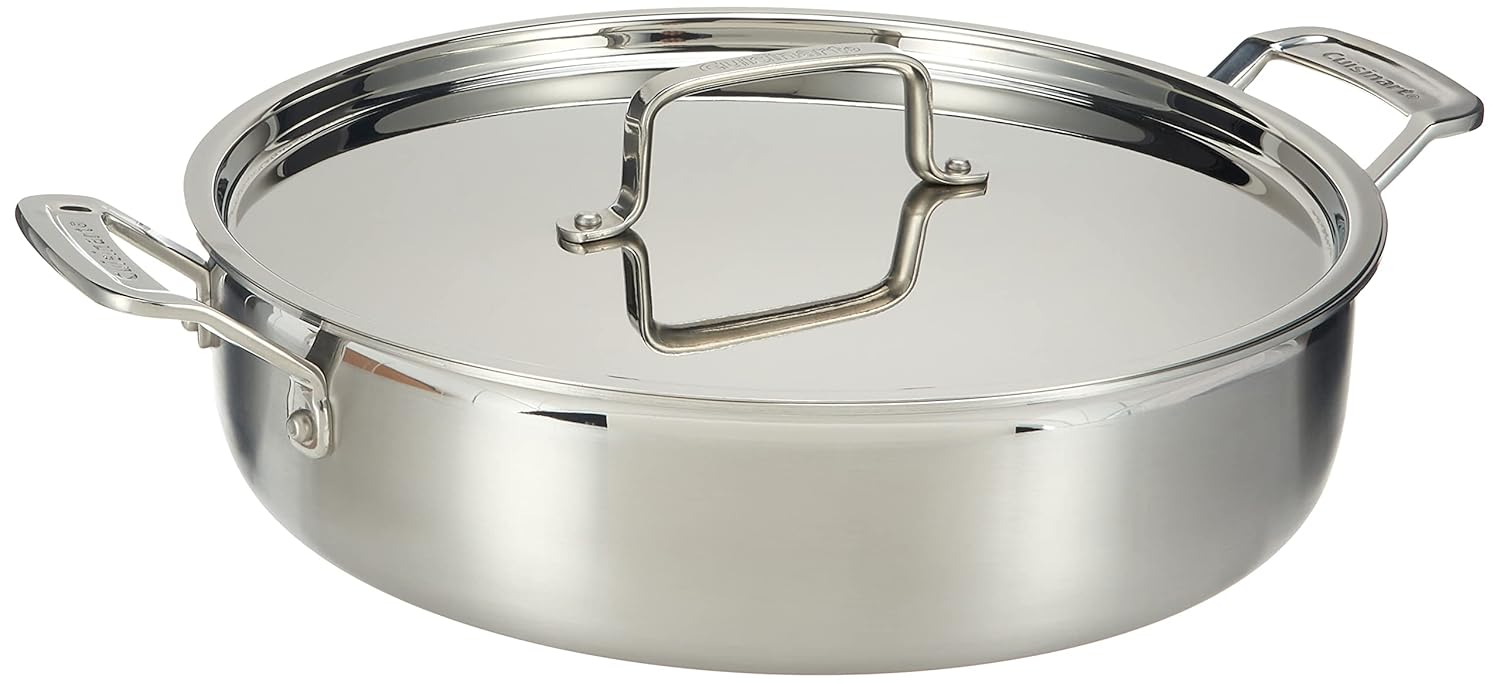 Cuisinart Multiclad Pro Tri-Ply Stainless Steel 5.5 Qt. Casserole W/Cover