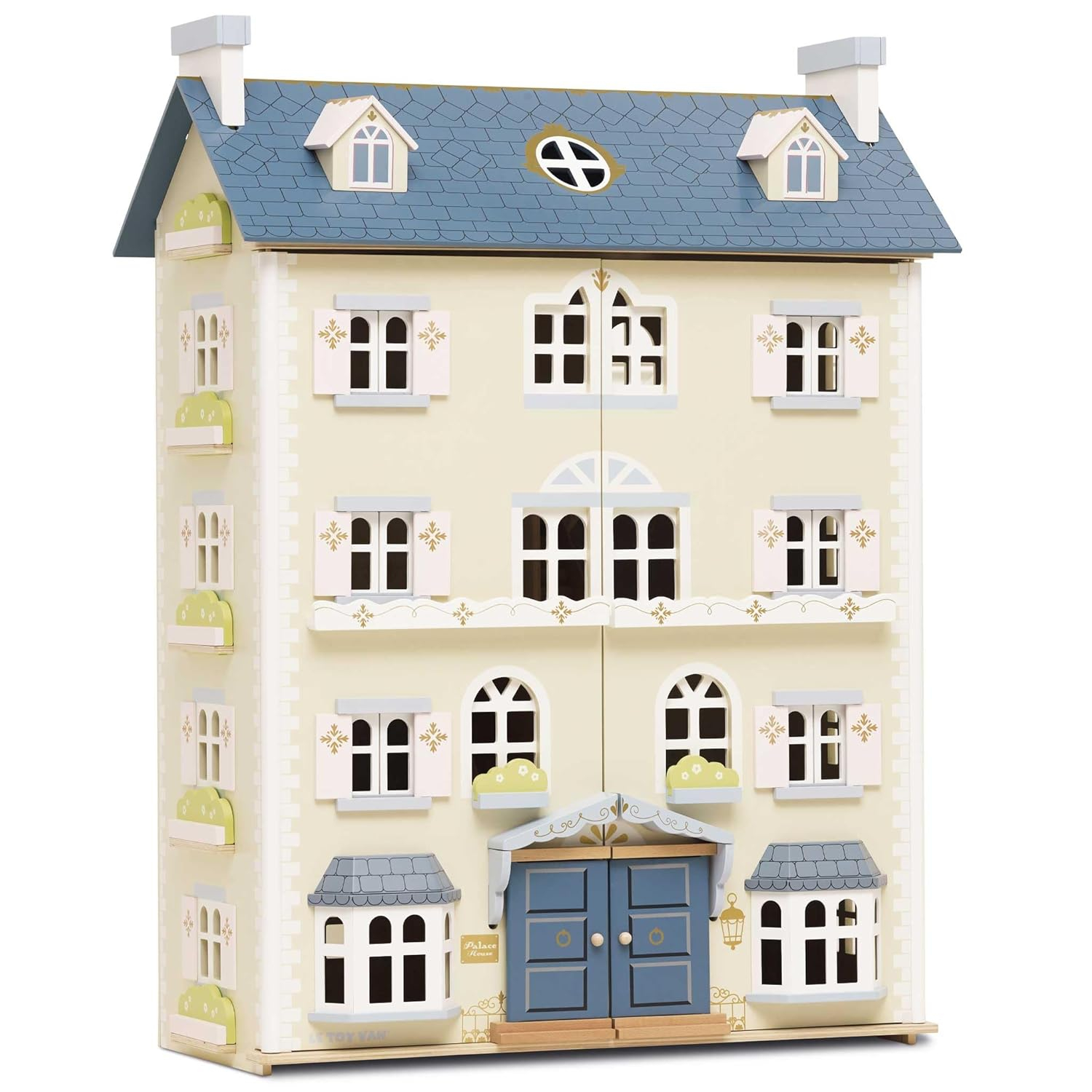 Le Toy Van - Palace House Large Wooden Doll House | Great As a Gift | 5 Storey Wooden Dolls House Play Set - Suitable for Ages 3+