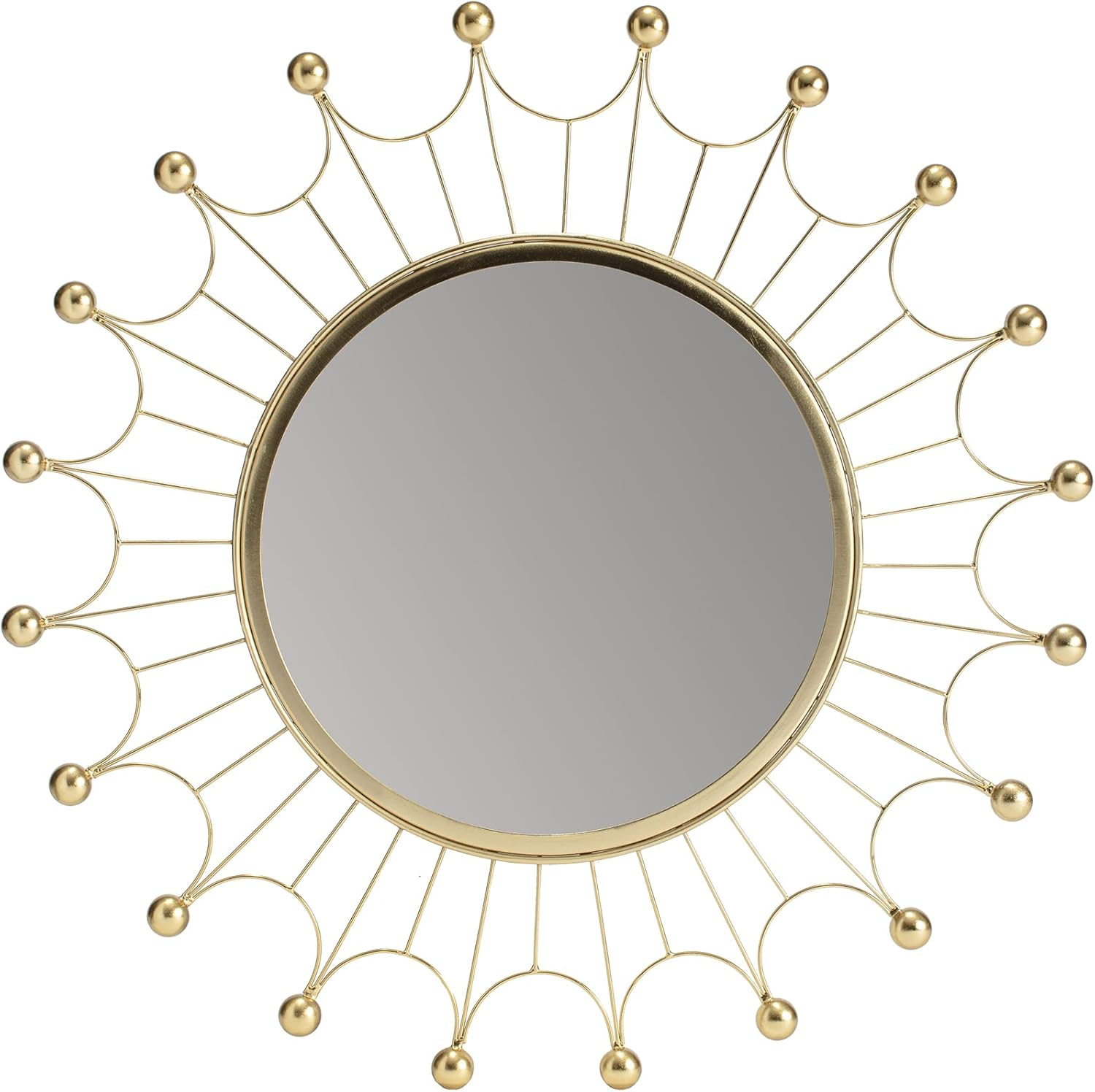 Habitat Evander Gold Bulb Wall Mirror
